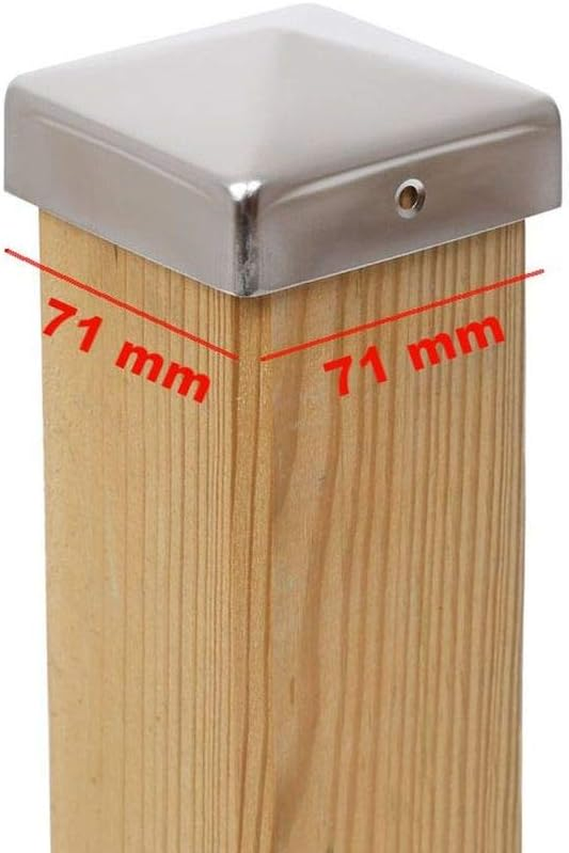 6 X Pyramid Post Caps 101 X 101 Mm Stainless Steel image number 6