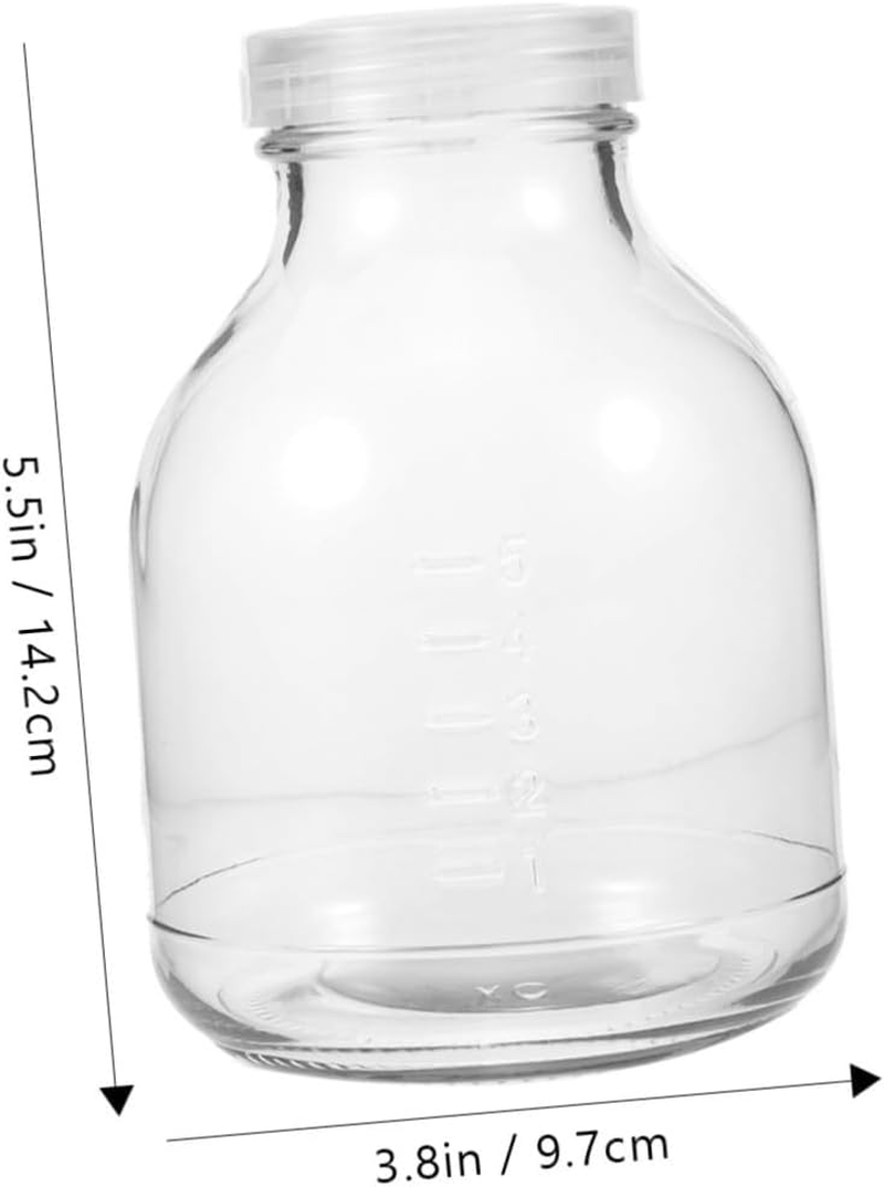 COOPHYA 3Pcs Mushroom Growing Kit Plant Jars Glass Grow Jars Lid Plant Nursery Bottles for Gardening image number 3