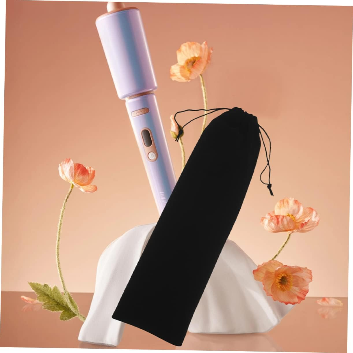 Curling Iron Storage Bag 5Pcs 12X44Cm Drawstring Hair Curler Pouch Portable Organizer for Travel Women&rsquo;S Hair Dryer Bag image number 4