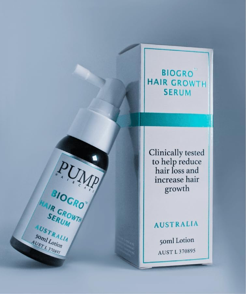 Hair Growth Serum Biogro for 82% Less Hair Fall - Pump Haircare