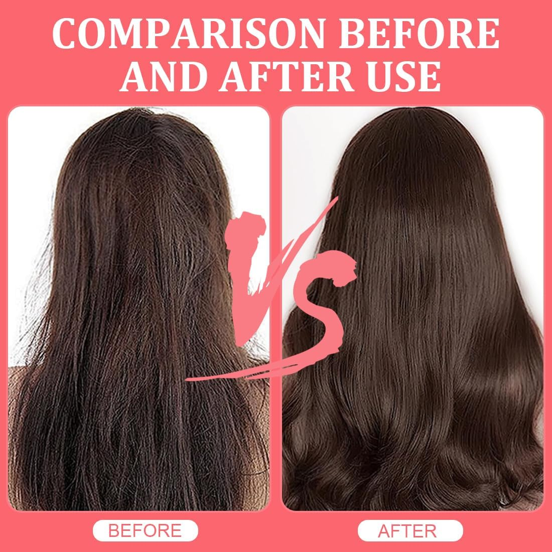 HQRKOTM 1 X Hair Brush, Curl Brush, Bounce Curl Brush, Professional Detangling Brush for All Hair Types, Removable Cleaning Brush, More Shine, Volume, Pink image number 4