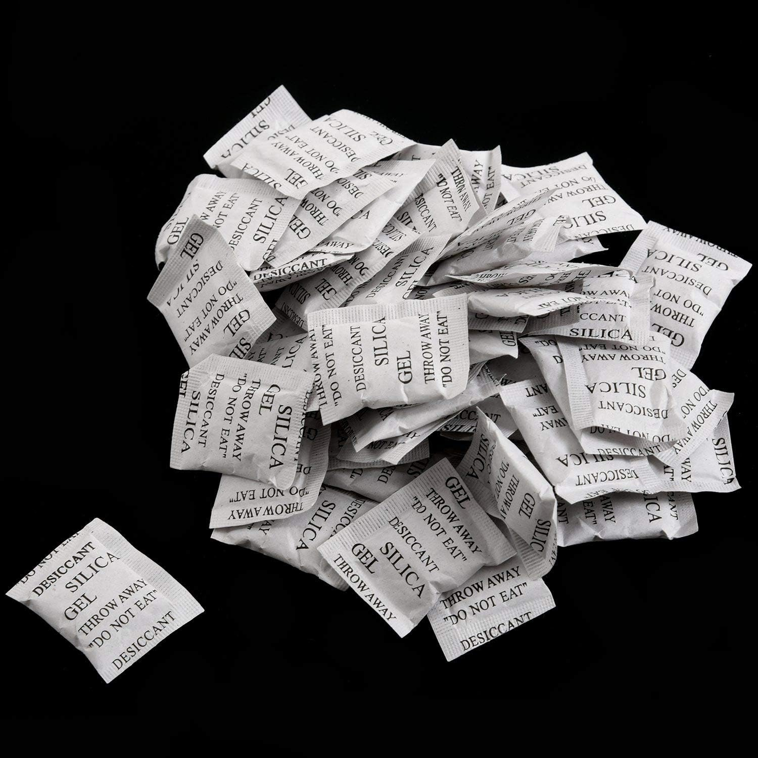 Carhar 50 Pieces Silica Desiccant Drying Humidity Absorber Sachets Bags image number 1