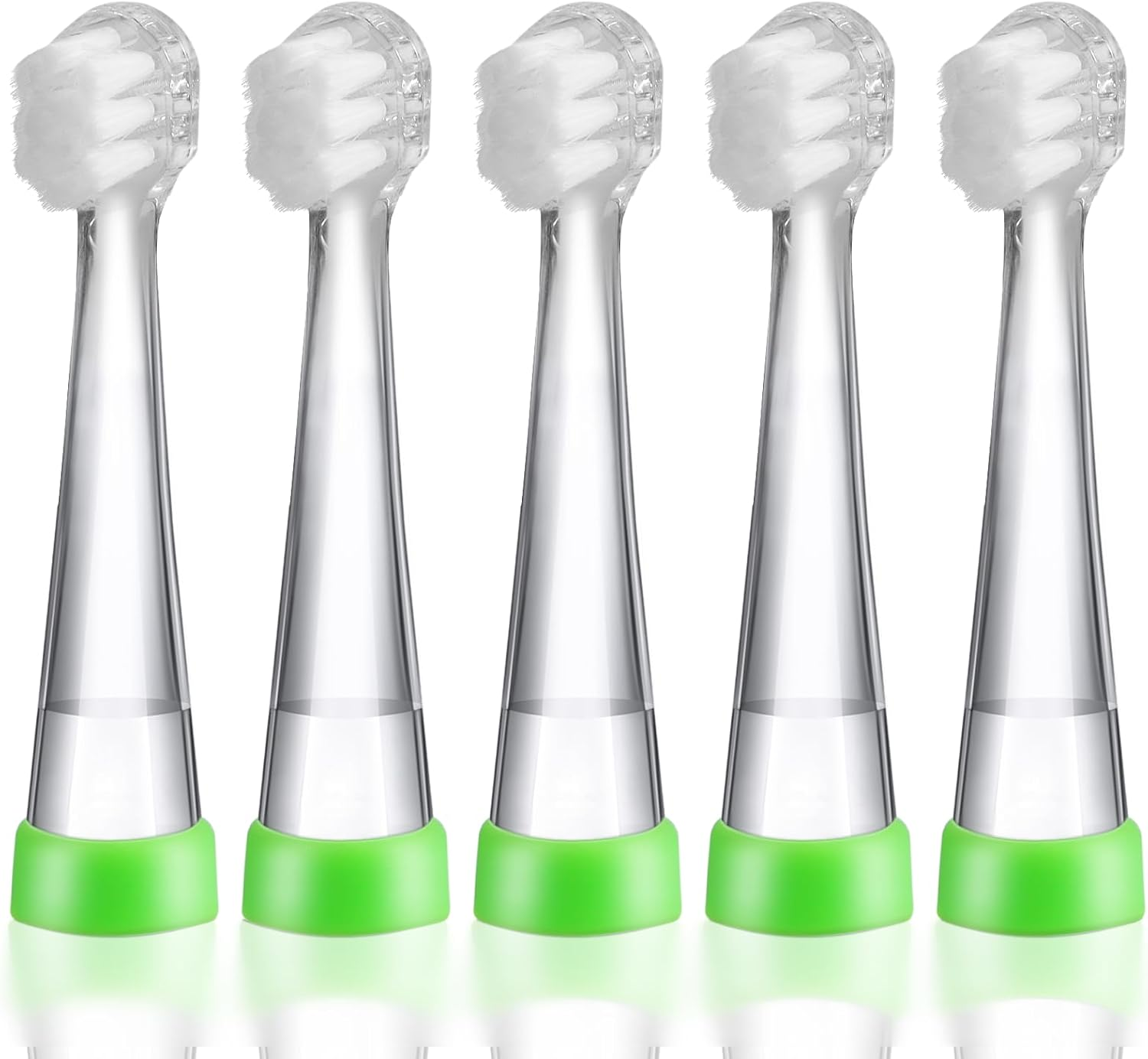 KOPBTBOY Baby Toothbrush Heads Compatible with Papablic Babyhandy/Toddler Sonic Electric Toothbrushes, Compatible with Brush-Baby Babysonic/Seago SG902/SG602, 5 Pack (18-36 Month) image number 1