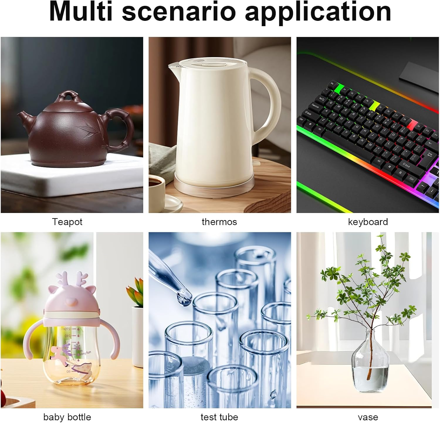 3Pcs 3 in 1 Cup Lid Gap Cleaning Brush Set, with 8 Spoon Straws Cleaning Tools, Tiny Bottle Cup Lid Detail Brush, Crevice Cleaning Tools,Multifunctional Crevice Cleaning Brush image number 1