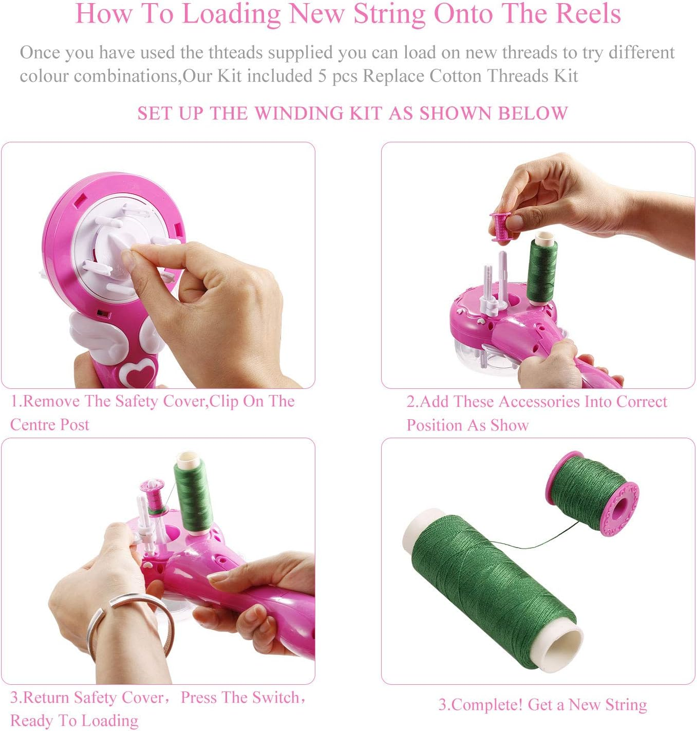 Oradrem Easy Automatic Hair Decoration Braider Styling DIY Tool Electric Hairstyle Tool Gifts Beauty Fashion Salon Toy Kits for Teen Girls image number 4