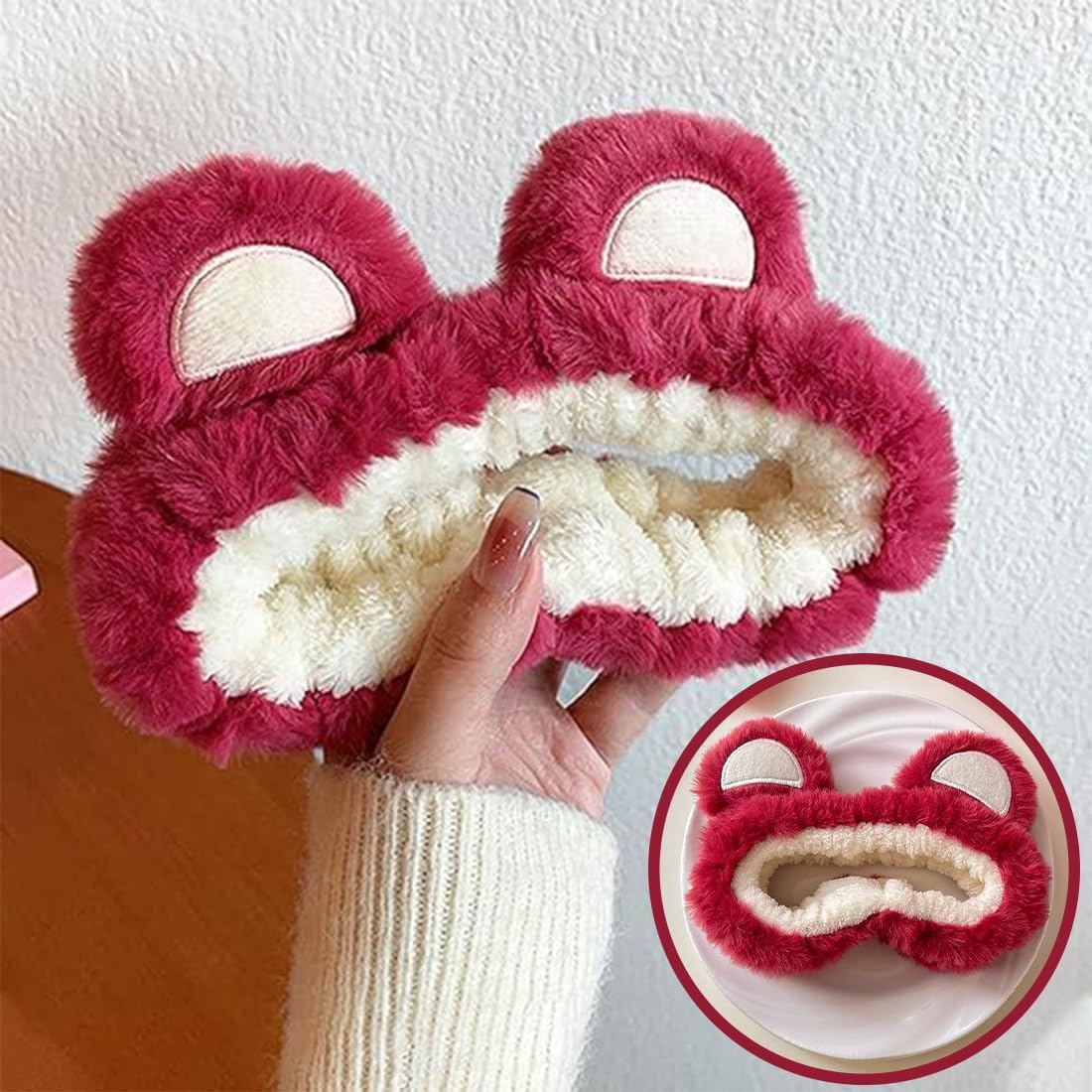 CATOR Headband for Washing Face Sponge Soft Terry Cloth Makeup Hair Band Skin Care Non-Slip Headband Hair Band Cosmetics for Women image number 2