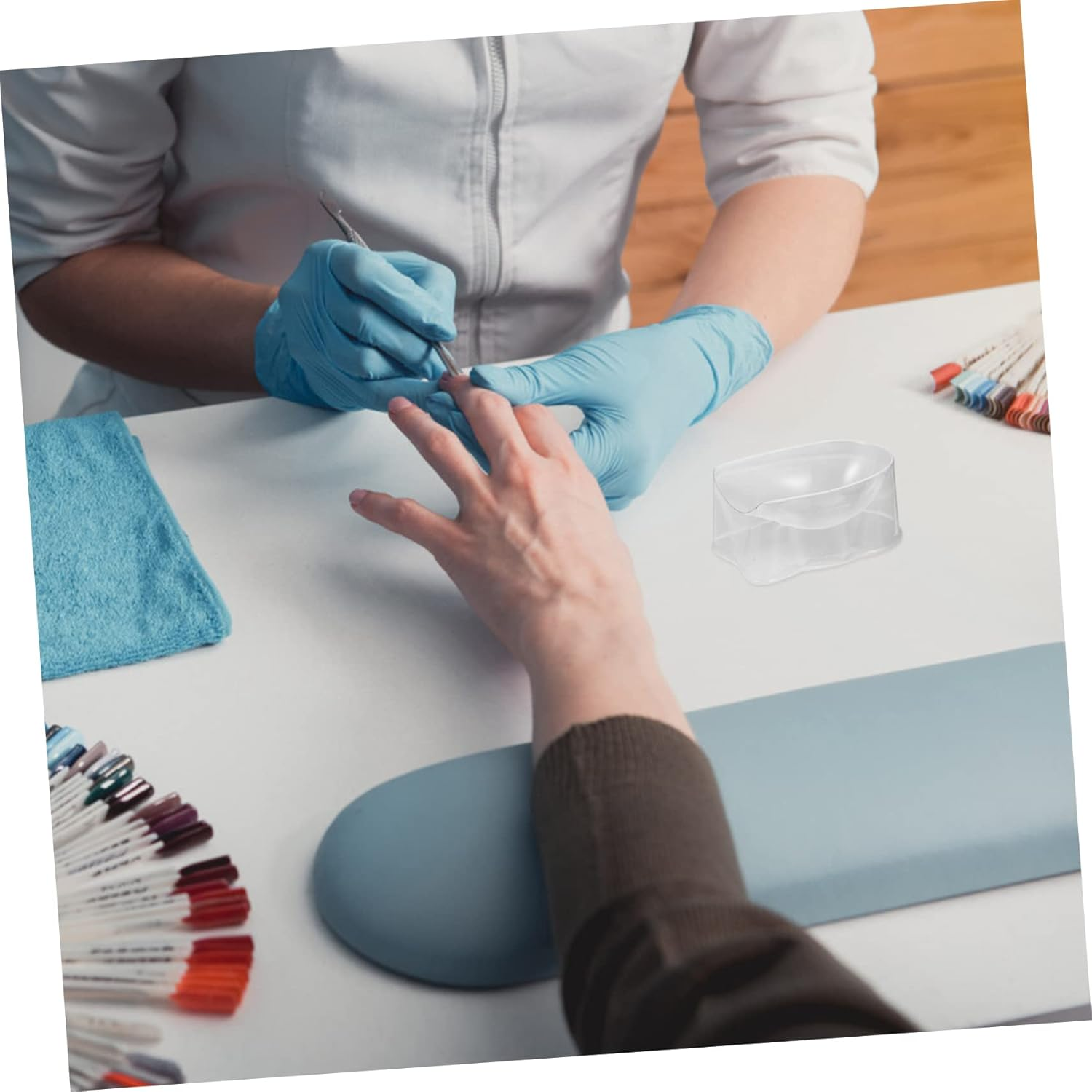 Healeved 30Pcs Dip Powder Tray Nail Powder Container Portable Storage Box for Manicure Nail Art Tool image number 6