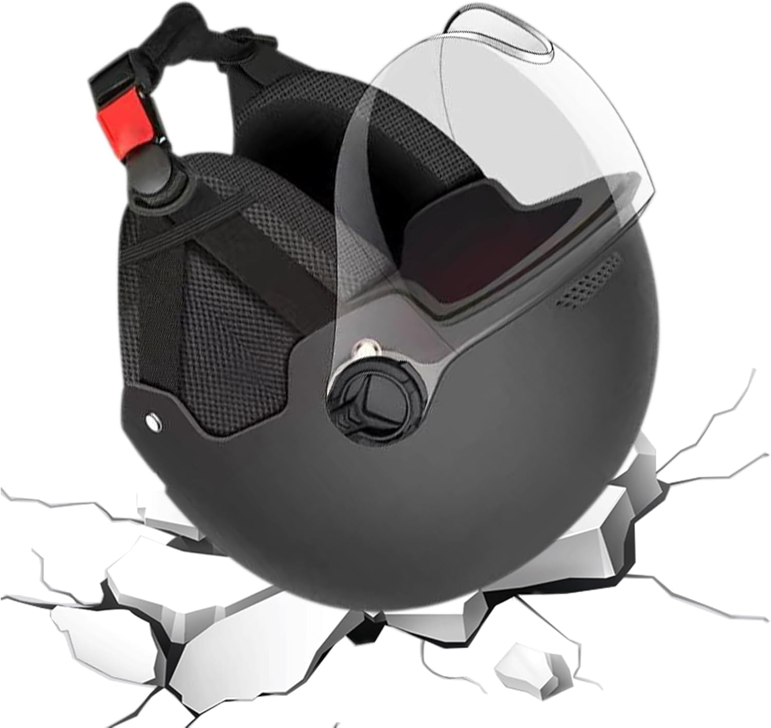 Adult Electric Scooter Helmet with Ear Protection for Men and Women, Bicycle Helmet with Visor, Lightweight Electric Bikes Helmets for Scooter, Skateboard, Motorcycles