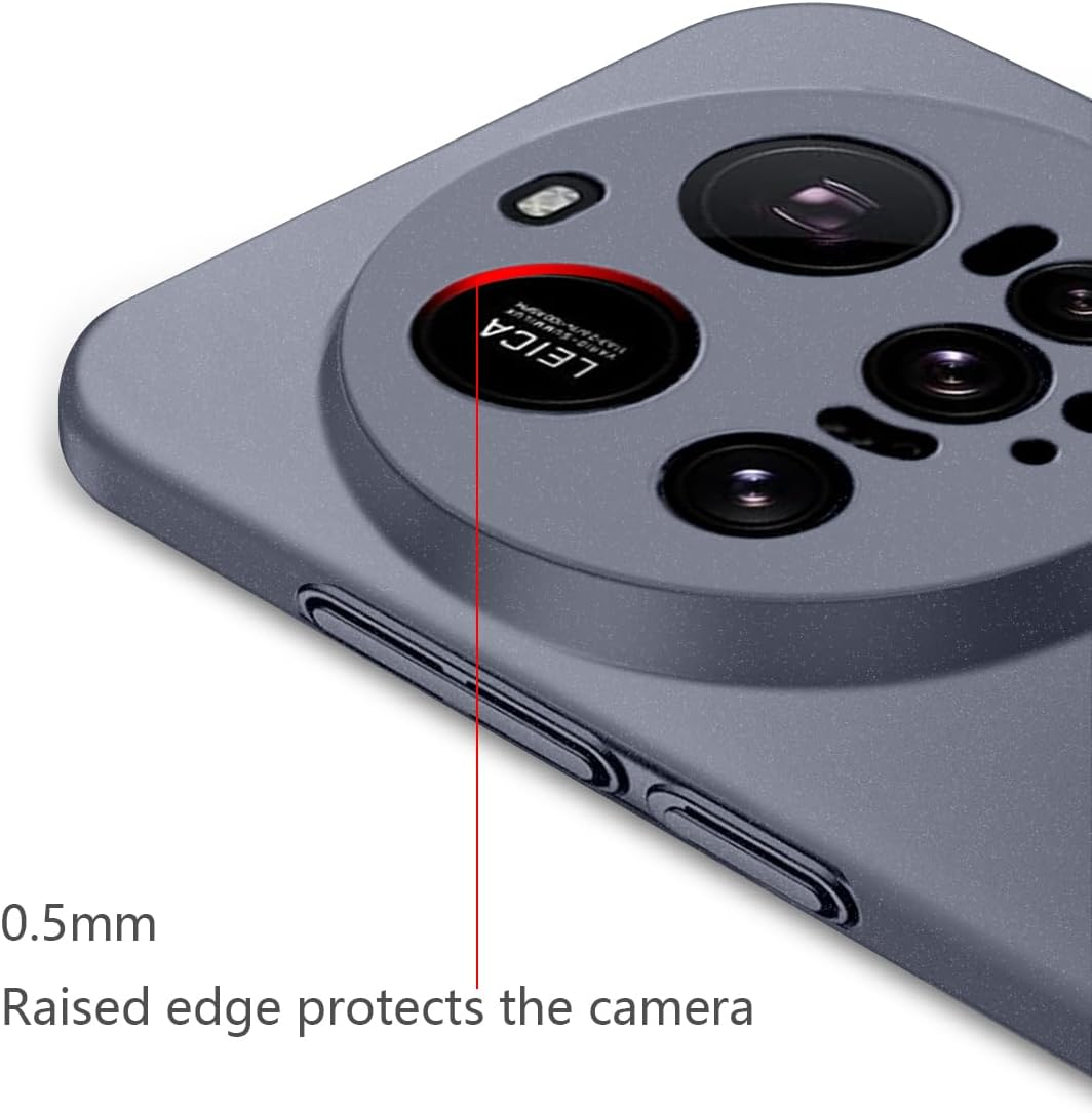 Bastmei Case for Xiaomi 15 Ultra 5G, Ultralight Ultra Thin Scratch-Resistant Non-Slip Camera Protection Matte Texture Hard PC Mobile Phone Case Cover for Xiaomi Mi 15 Ultra - Grey image number 4