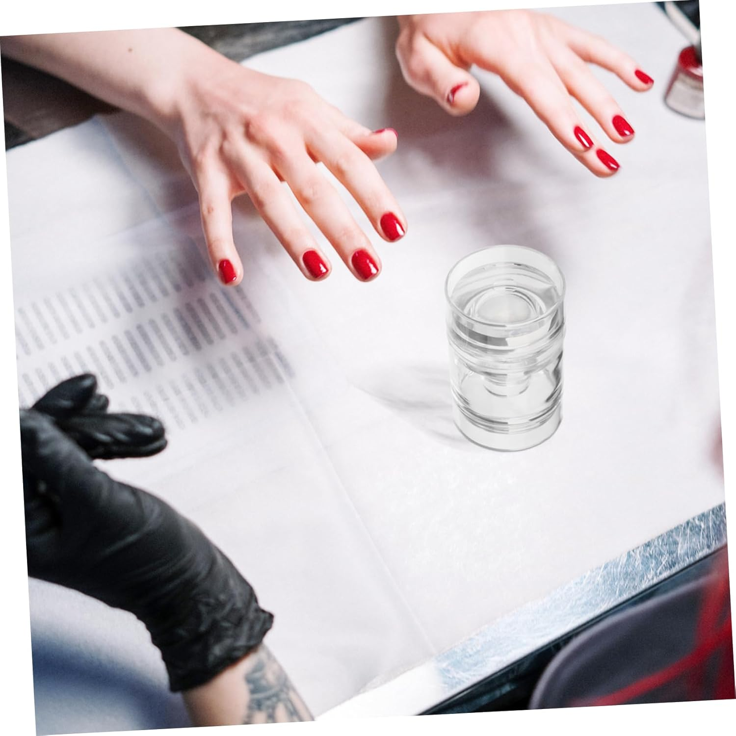 2Pcs Silicone Nail Stamping Kit Nail Printing Tools Soft Jelly Stamper for French Tip Manicure for Home Salon Use image number 5