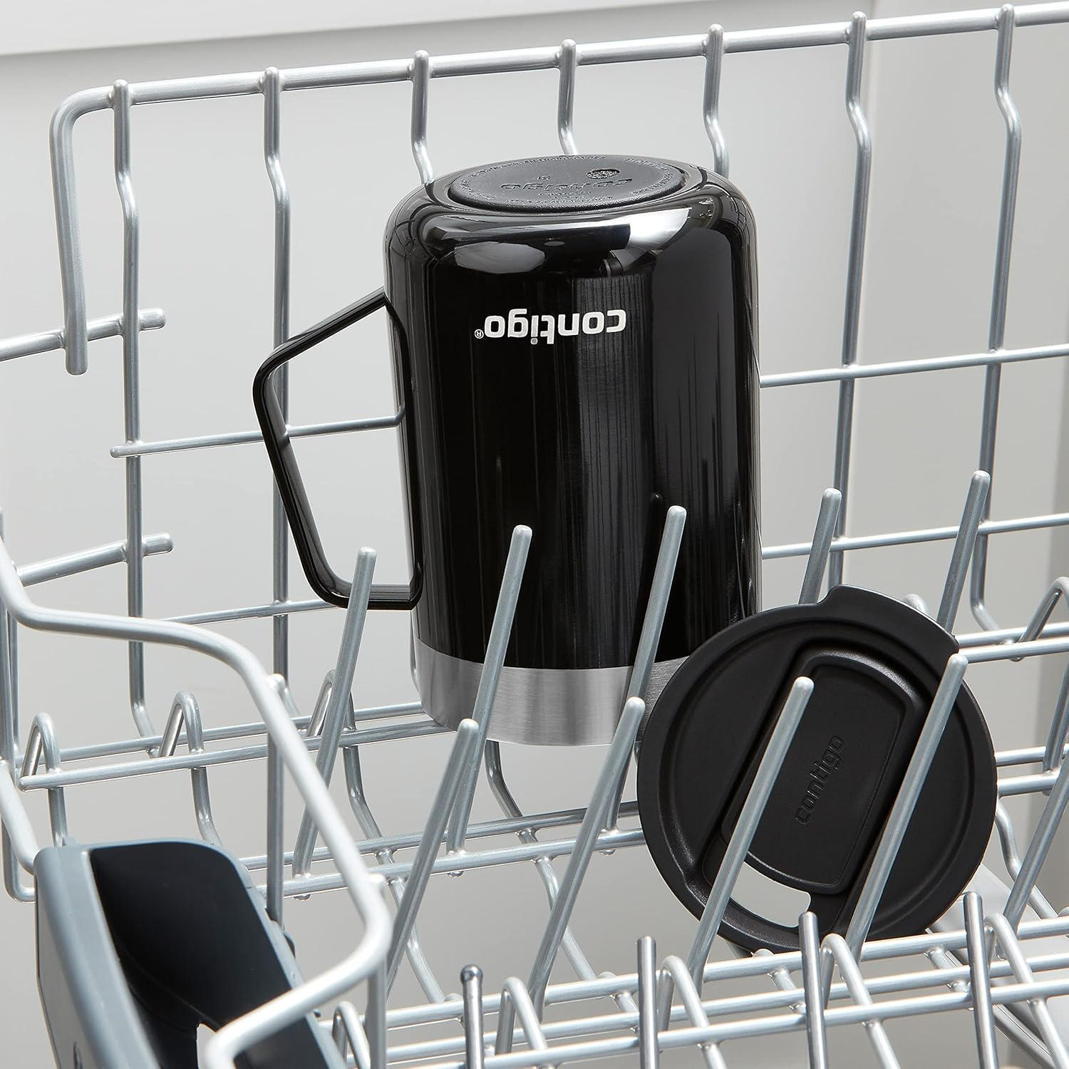 Contigo Streeterville Stainless Steel Travel Mugs 14Oz, Stylish Duo Pack with Splash-Proof Lid, Vacuum-Insulated Coffee Mugs with Handle & Grip Base, Dishwasher Safe - Licorice & Salt - Licorice  Salt image number 4