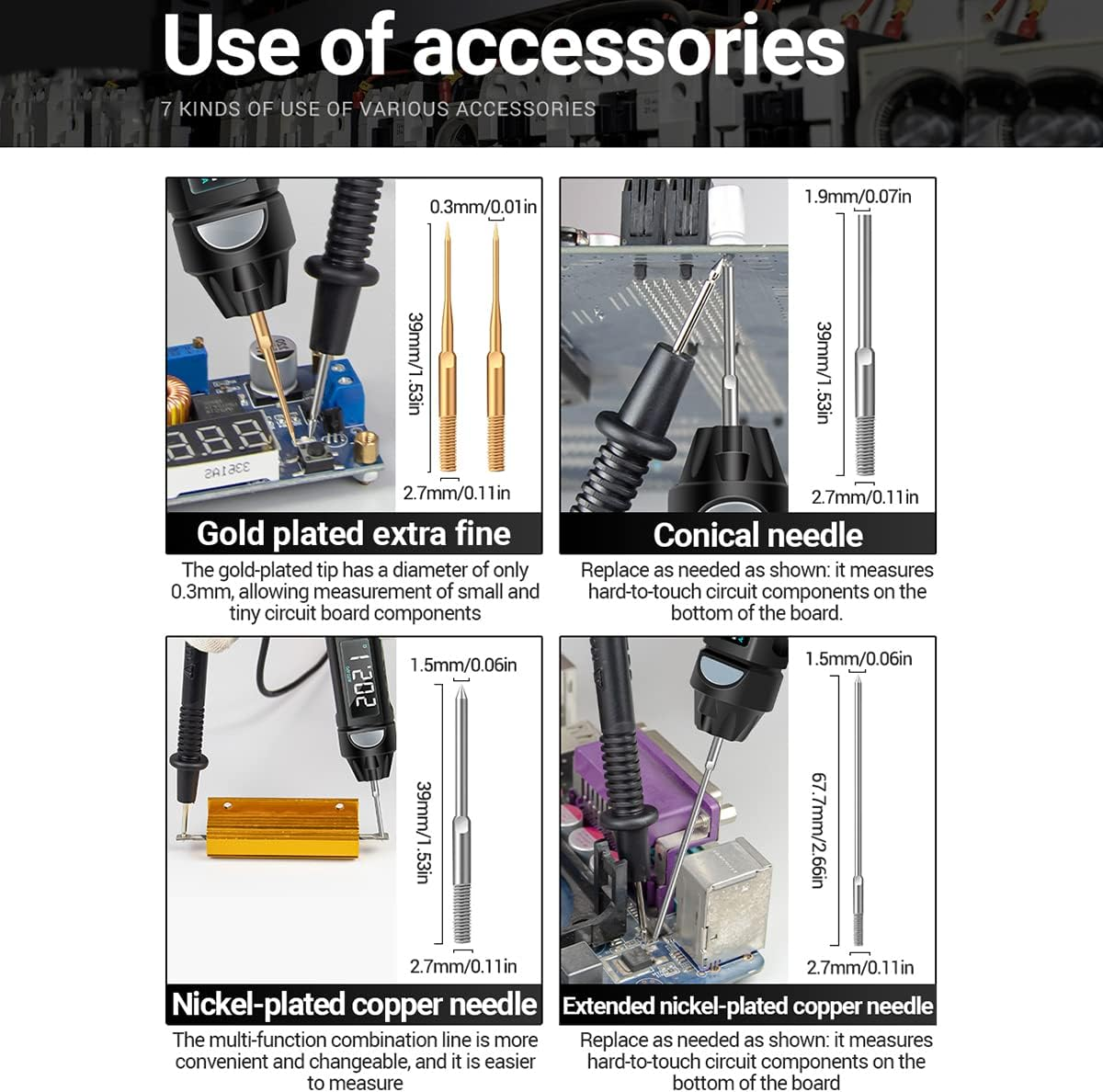 A3009 Mini Multimeter with Voice Broadcast 6000 Counts Voltmeter VA Reverse LCD Display Flashlight NCV Tester for Voltage Resistance Temperature On/Off Diode Phase Sequence image number 2