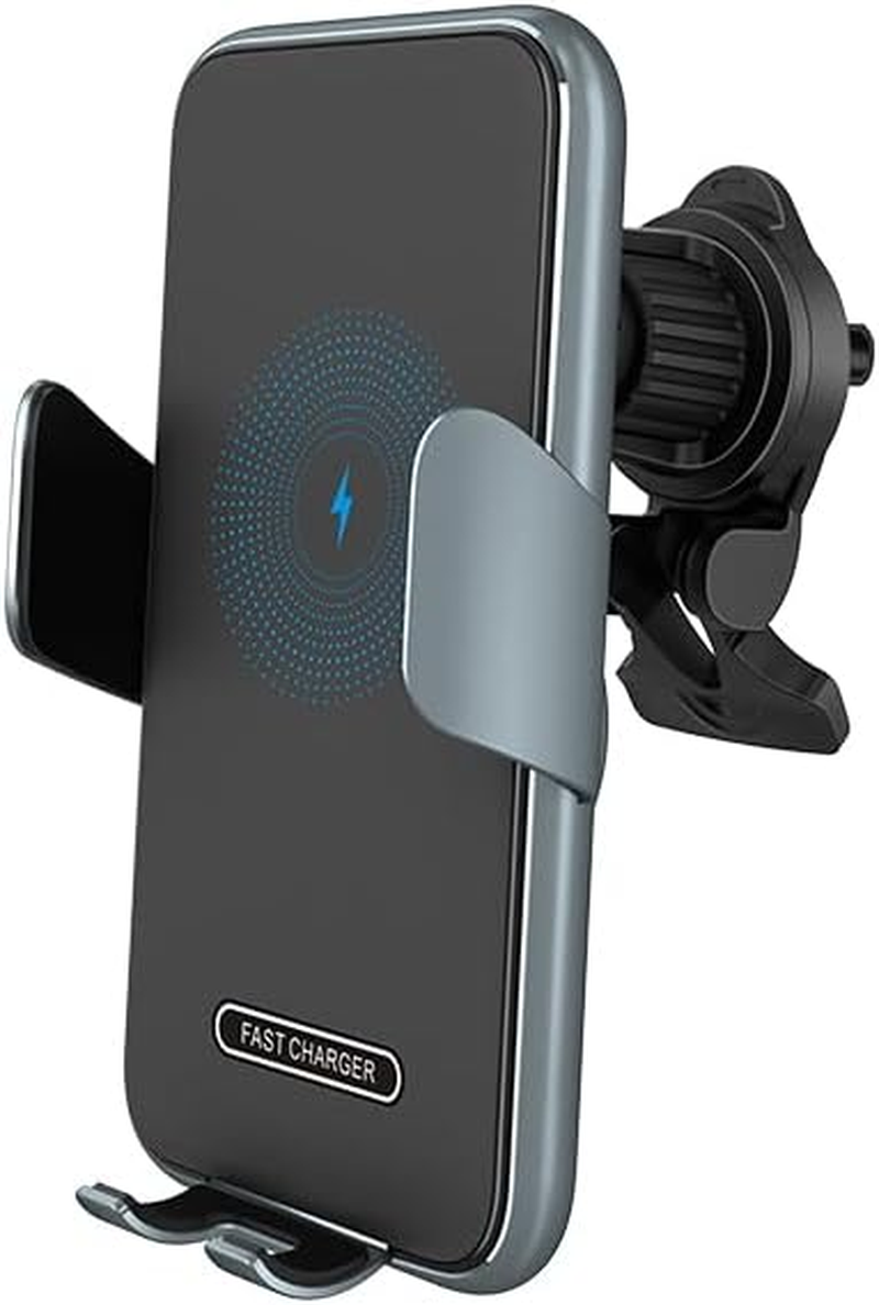 MMOBIEL Wireless Car Charger Automatic Phone Clamp Mount &ndash; 15W Phone Holder Wireless Charging Hands Free - Charger for Car Air Vent Clamp - Universal image number 4