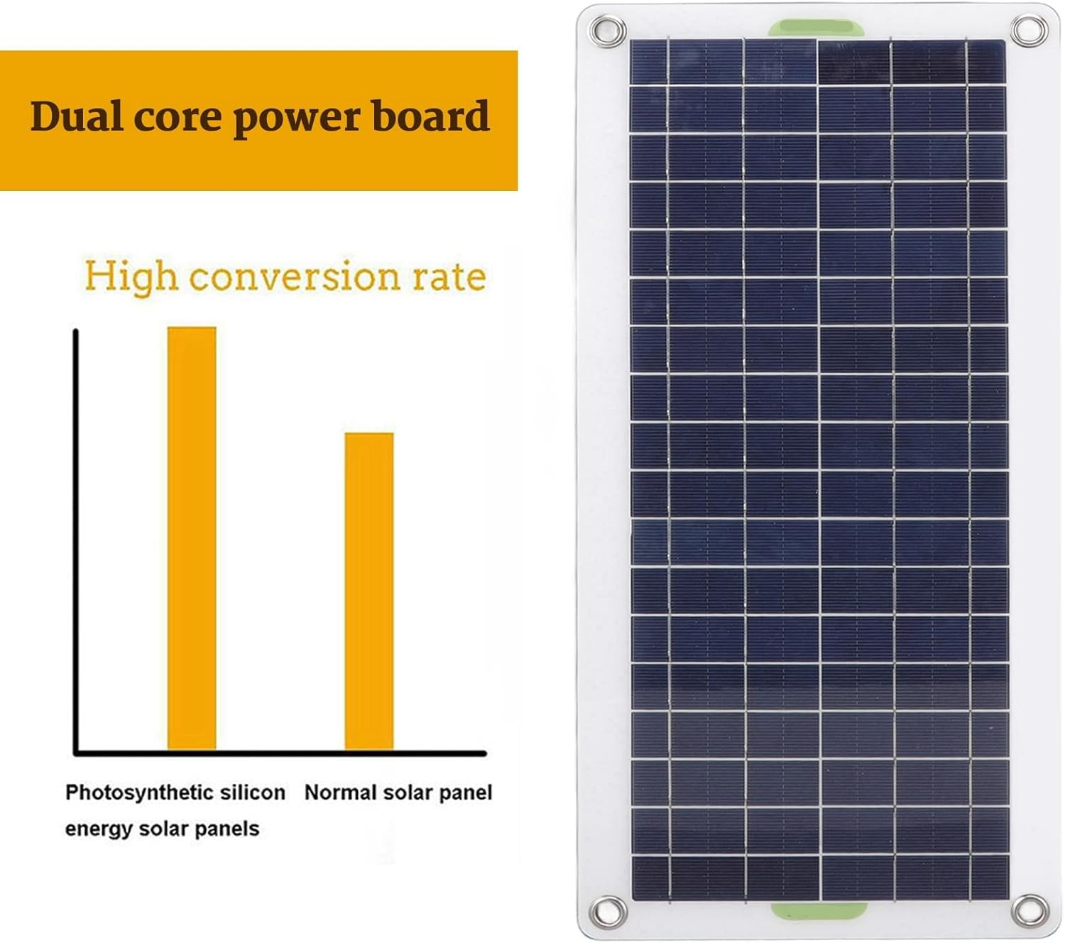 Focket Solar Fountain Kit, 30W Polysilicon Solar Panel Fountain Pump Kit, High Efficiency Submersible Powered Pump for Sun Powered Pond Hydroponics Gardens image number 5