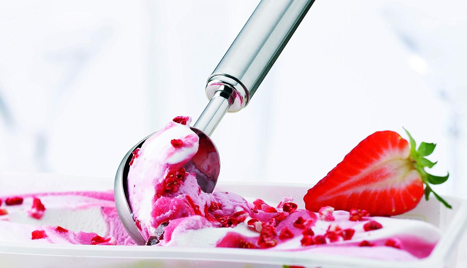 R&ouml;sle Stainless Steel Ice Cream Scoop, 8-Inch image number 2