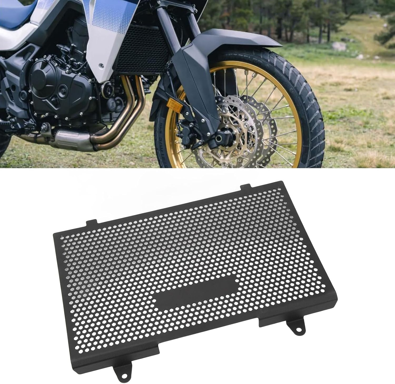 Motorcycle Radiator Guard, Debris Enter Prevention Water Tank Radiator Grill Protective Cover for Transalp XL750 2023, Heat Dissipation, Easy to Install image number 4