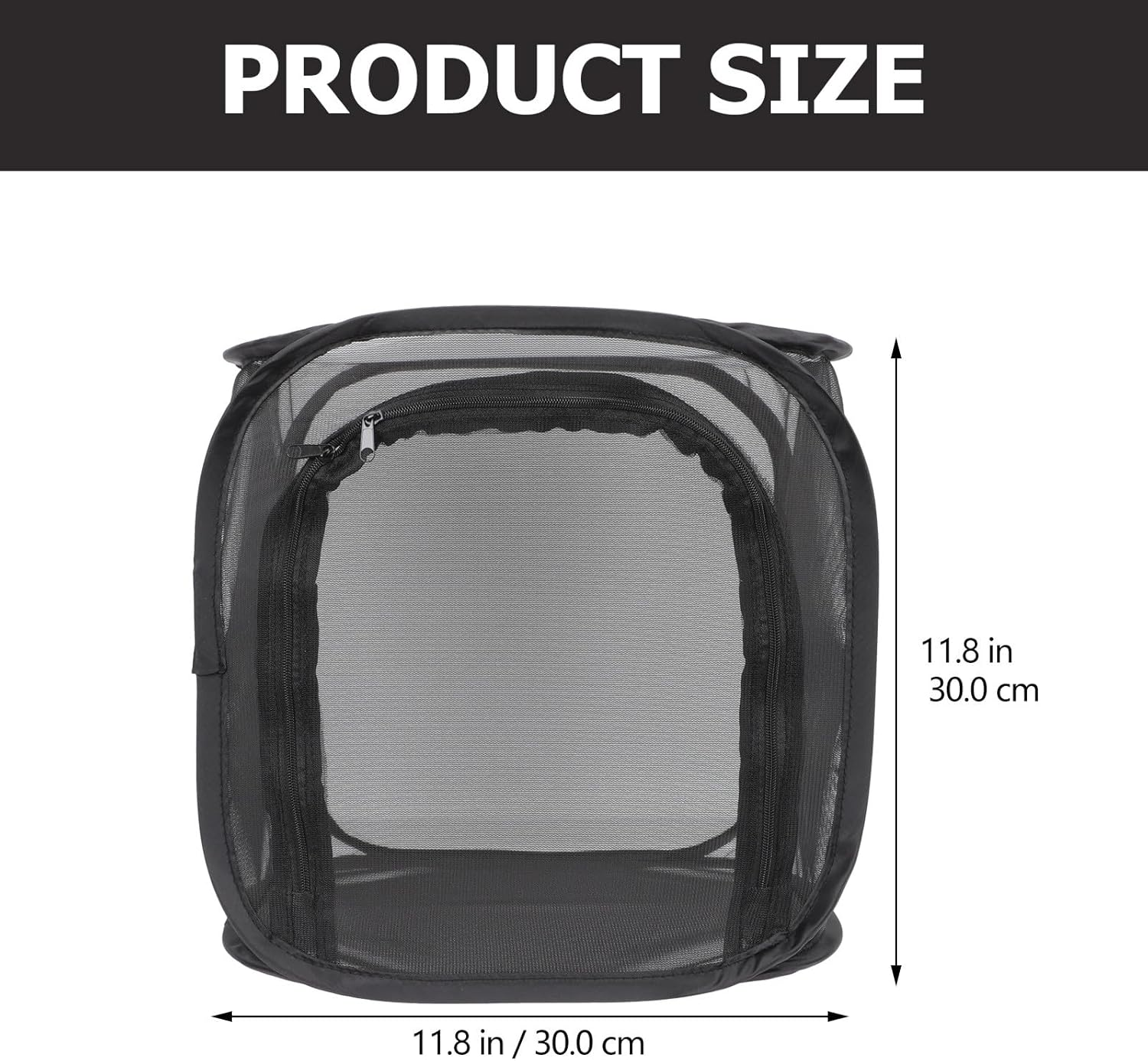 Vaguelly Foldable Breathable Insect Breeding Cage for Butterflies, 30X30X30Cm Foldable Observation Mesh Box, Portable Insect Rearing Enclosure for Indoor and Outdoor Use image number 6