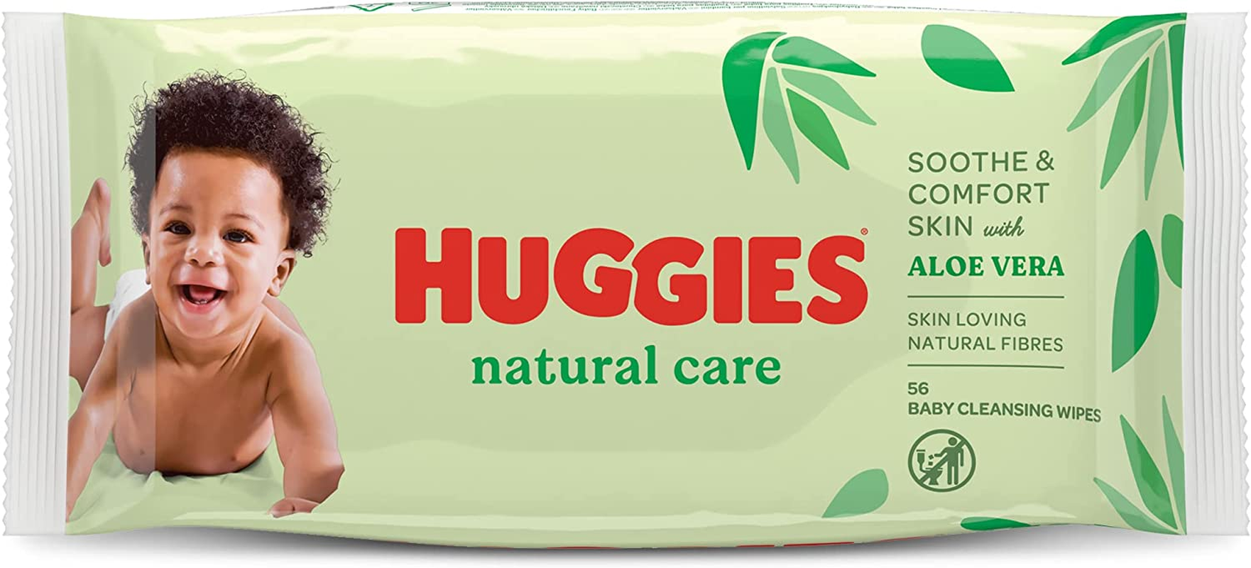 Huggies New Natural Care Baby Wipes, 56 Count, Pack of 56 image number 6