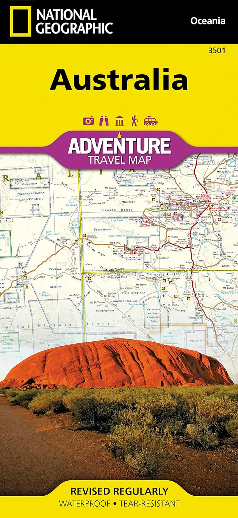 Australia Map: Travel Maps International Adventure Map: 3501 image number 4
