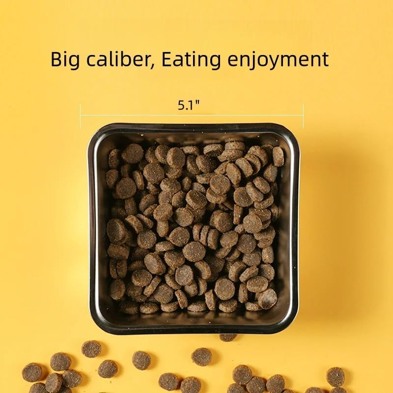 Stainless Steel Dog Water Bowl, Dog Bowl with Non-Slip Rubber Strips, Dog Feeding Bowl, Small Dog Bowl, Metal Dog Bowls, Pet Bowls for Cats and Dogs