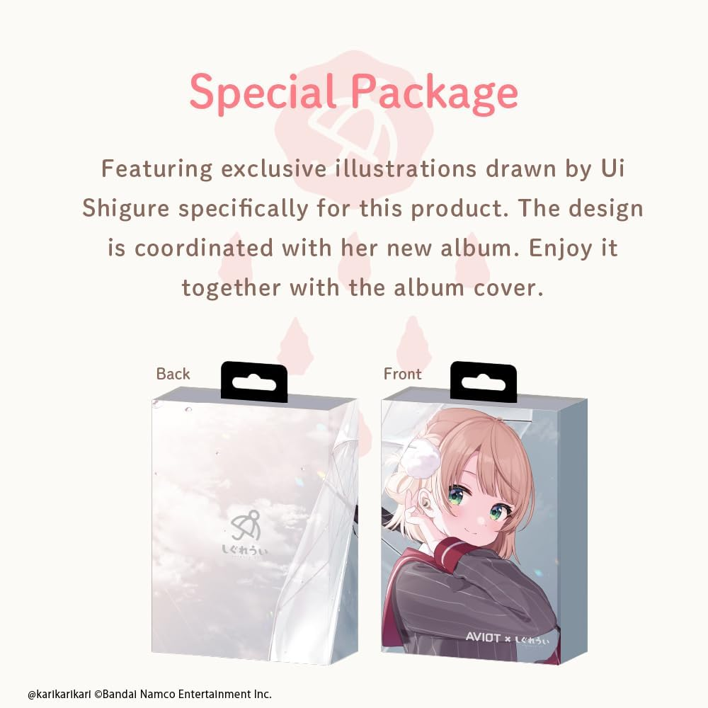 AVIOT Vtuber Ui Shigure Wireless Earbuds Te-D01V-Sgr, Officially Licensed (Exclusive Edition) Special Package, Design, Japanese Special Voice, Noise Canceling Earbuds image number 6