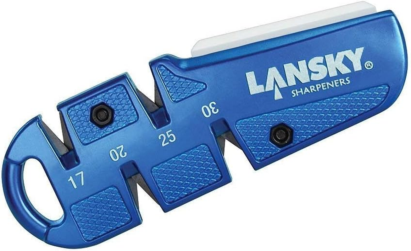 Lansky Quadsharp Carbide/Ceramic Multi Angle Knife Sharpener, Blue image number 2