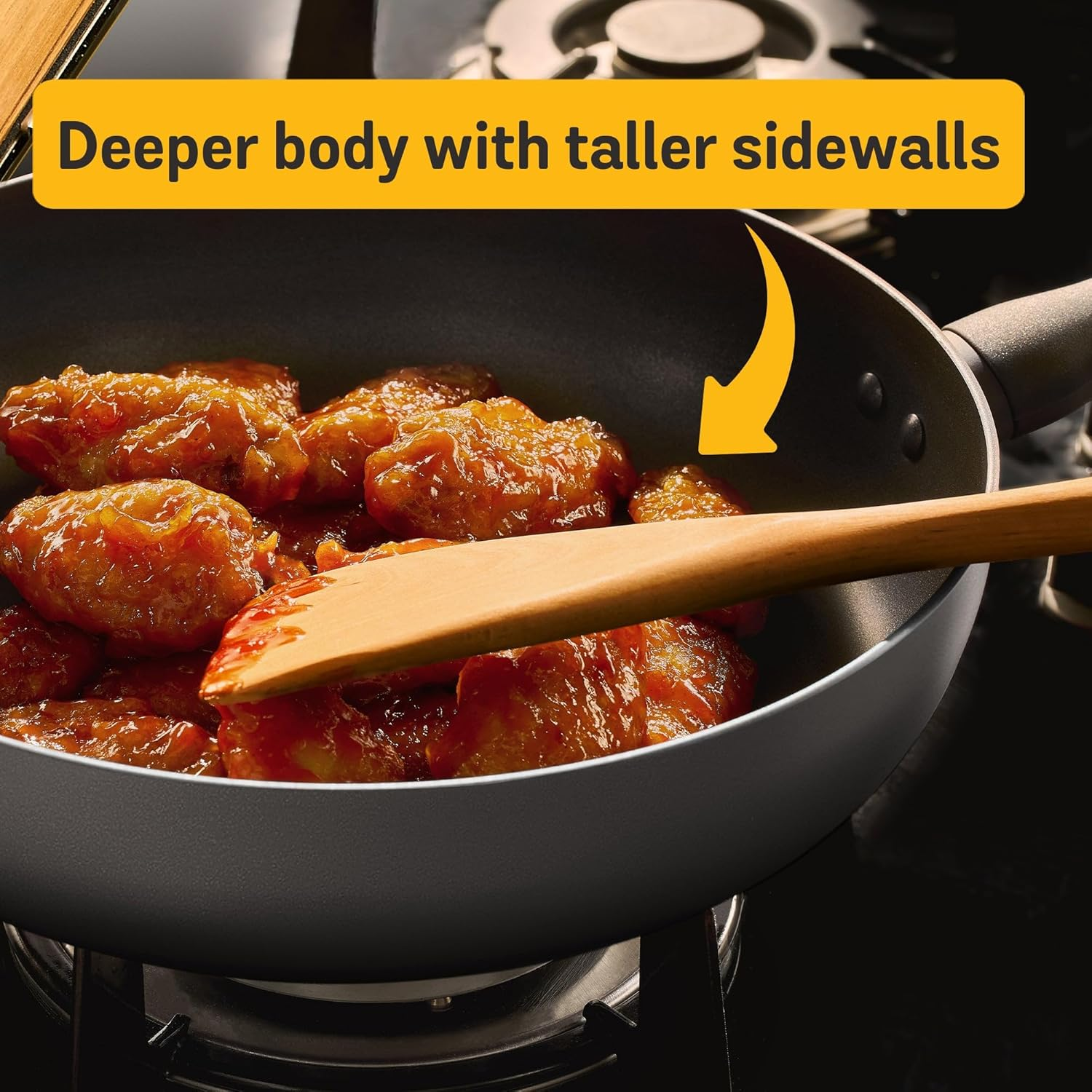 Meyer Bauhaus Non Stick Cookware 20/24/28Cm Frying Pan Triple Pack, Skillet Pack, Pots and Pans, Induction Compatible, Dishwasher Safe, Oven Safe, Sesame Grey image number 4