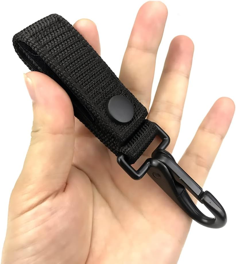 Duty Belt Keeper with Key Holder for 2" and 2&frac14;" Wide Belt,Keeper with Strong Metal Police Key Clip, Military Molle Hook,Police Military Equipment Accessories, 2 Pack