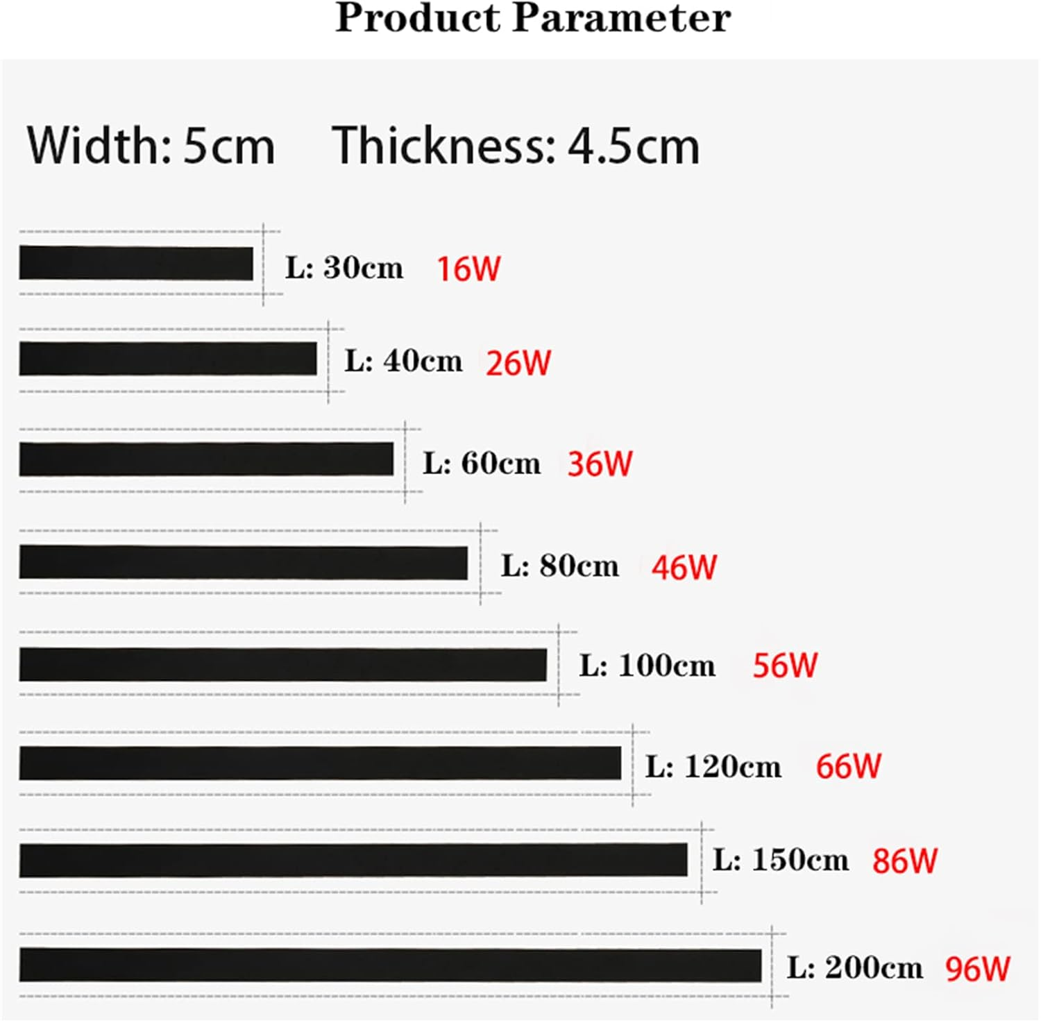 LED Outdoor Garden Wall Lights Lamp with Remote Control Dimmable Black Wall Sconce Long Strip outside Indoor Wall Lamp Aluminium IP65 Waterproof Exterior Patio Hallway Night Wall Lighting (150Cm 86W) image number 1