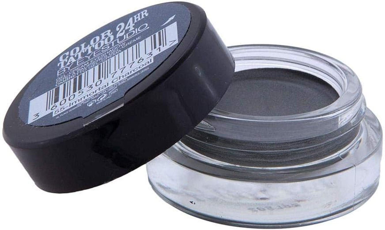 Maybelline Colour Tattoo 24 Hour Eye Shadow, Immortal Charcoal Number 55 - Gold image number 7