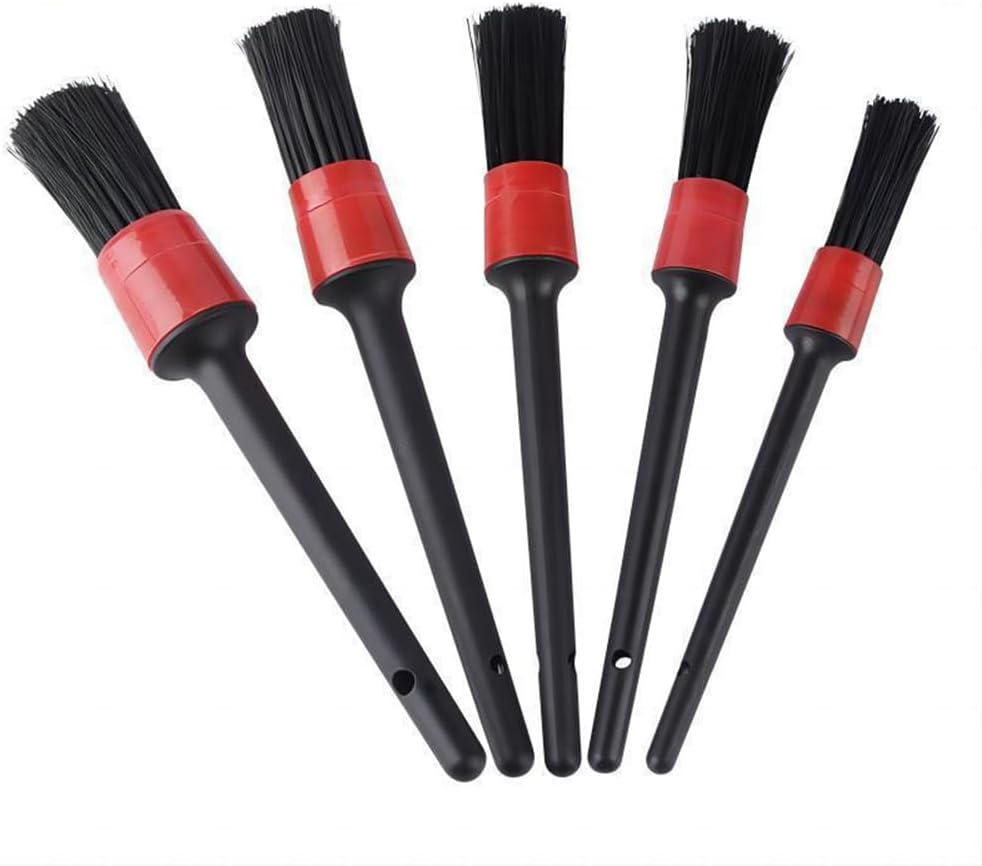 5 PCS Car Detailing Brush Set &ndash; Premium Auto Detail Brushes for Interior & Exterior Cleaning, Scratch-Free Wheel, Engine, Leather & Air Vent Detailing Tools for Cars, Trucks & Motorcycles image number 1