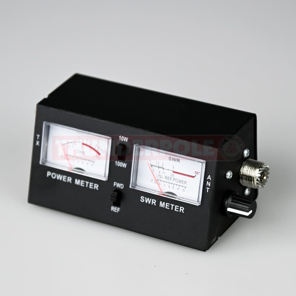 SWR Meter & Power Meter | Thunderpole SWR 171 for CB Radio | 26-30 Mhz 100W Includes a FREE Antenna Tuning Guide image number 2