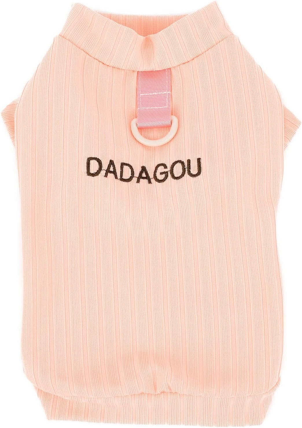 Zunea Dog Shirts with D-Ring for Small Dogs Girls Boys Summer Puppy T-Shirt Soft Breathable Tank Top Sleeveless Cool Clothing Plain Basic Shirt Pet Clothing for Chihuahua Pink L image number 4