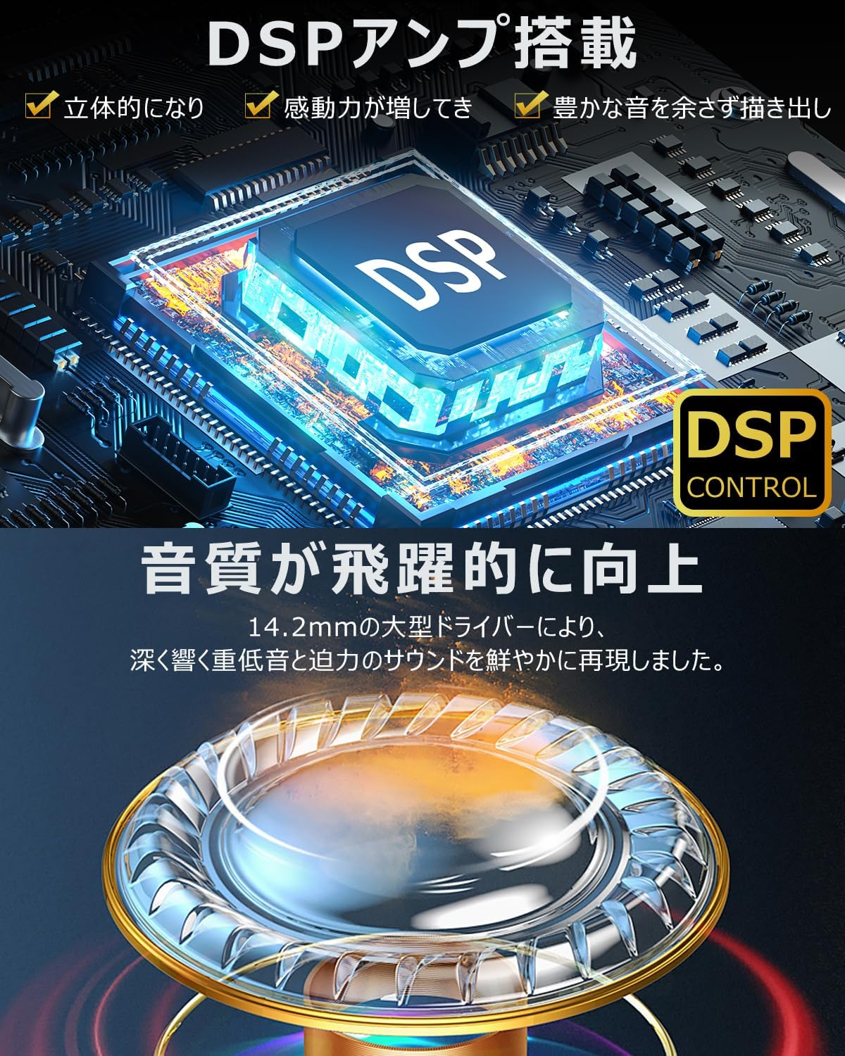 (Ultra Lightweight 0.6 Oz (16 G) Earaku Open Ear Earbuds) Air Conduction, Does Not Clog Your Ears, Bluetooth Earphones, Bluetooth 5.4, AAC ENC Call Noise-Canceling, Over-The-Ear Wireless Earphones image number 5