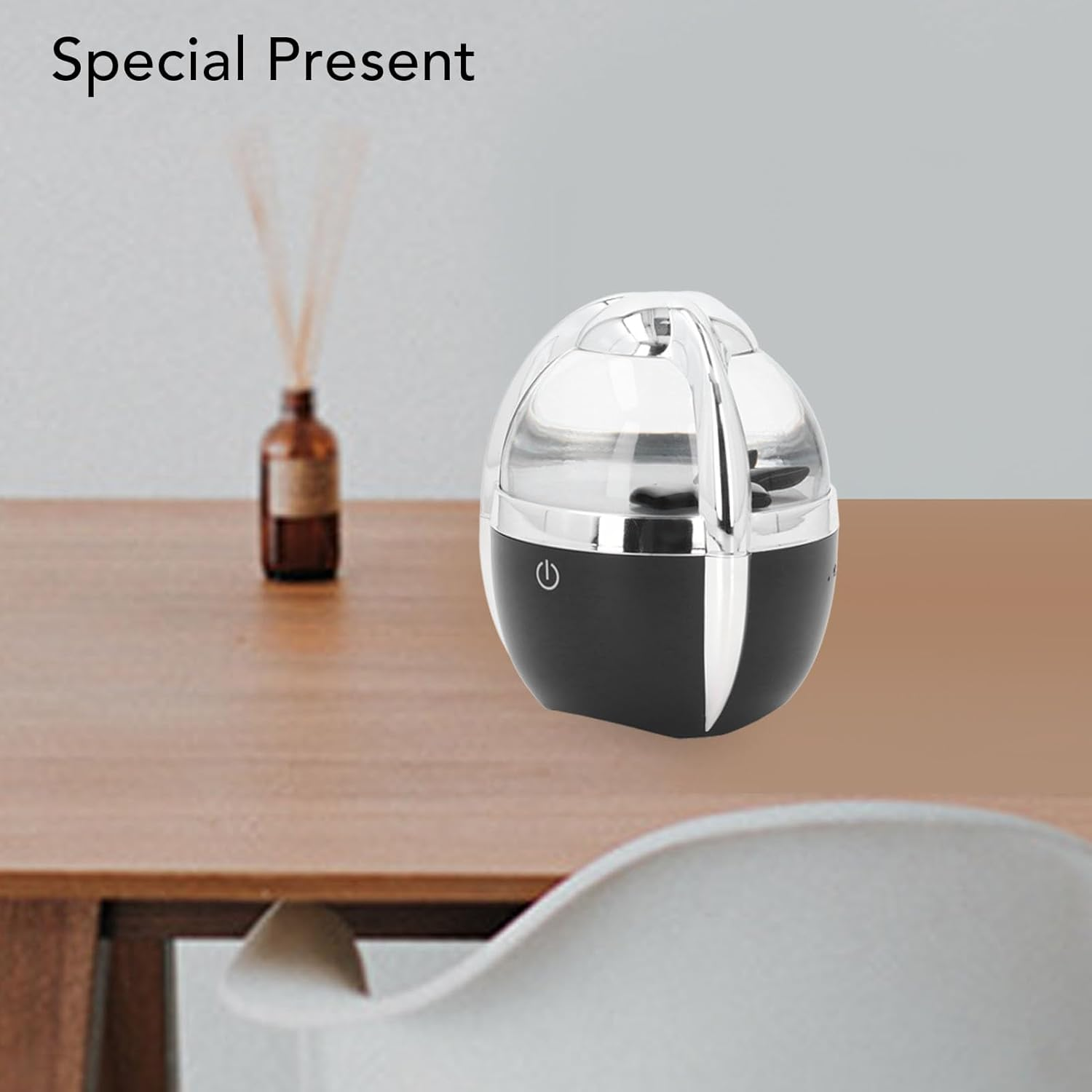 Bewinner Ferrofluid Speaker Sound Visualizer Upgraded - Music Rhythm Dancing Ferrofluid, Bluetooth 5.0 Wireless Speaker, Portable Light Desktop Transparent Speaker for Game Decor image number 3