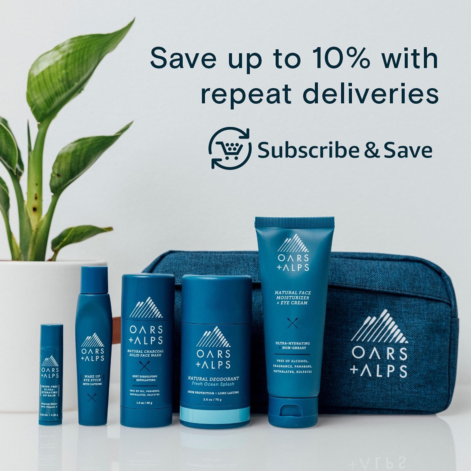 Oars + Alps Men'S Moisturizing Body and Face Wash, Skin Care Infused with Vitamin E and Antioxidants, Sulfate Free, Variety, 3 Pack