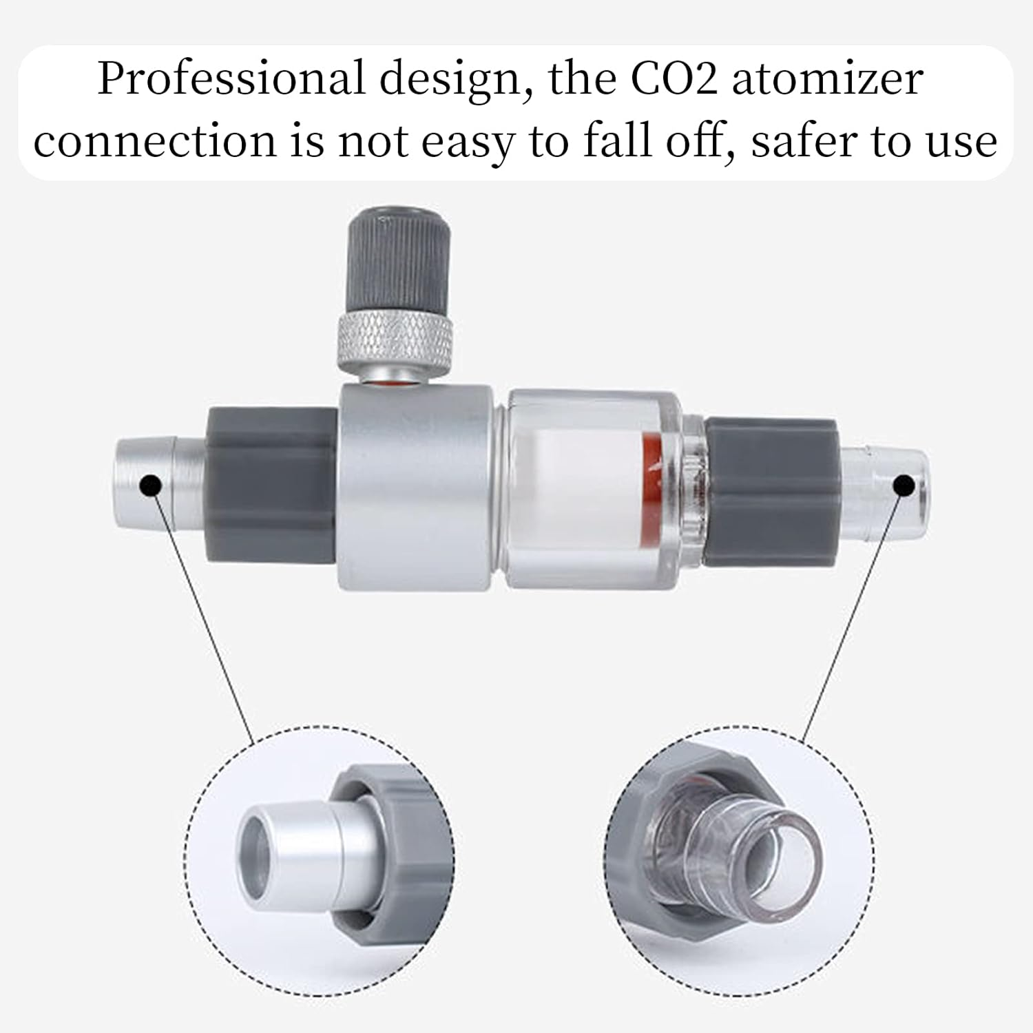 Terizger CO2 Diffuser,Carbon Dioxide Atomiser Bubble Counter Aquarium Inline CO2 Atomizer for Planted Aquarium,Aquarium Diffuser(16/22 Mm) image number 6