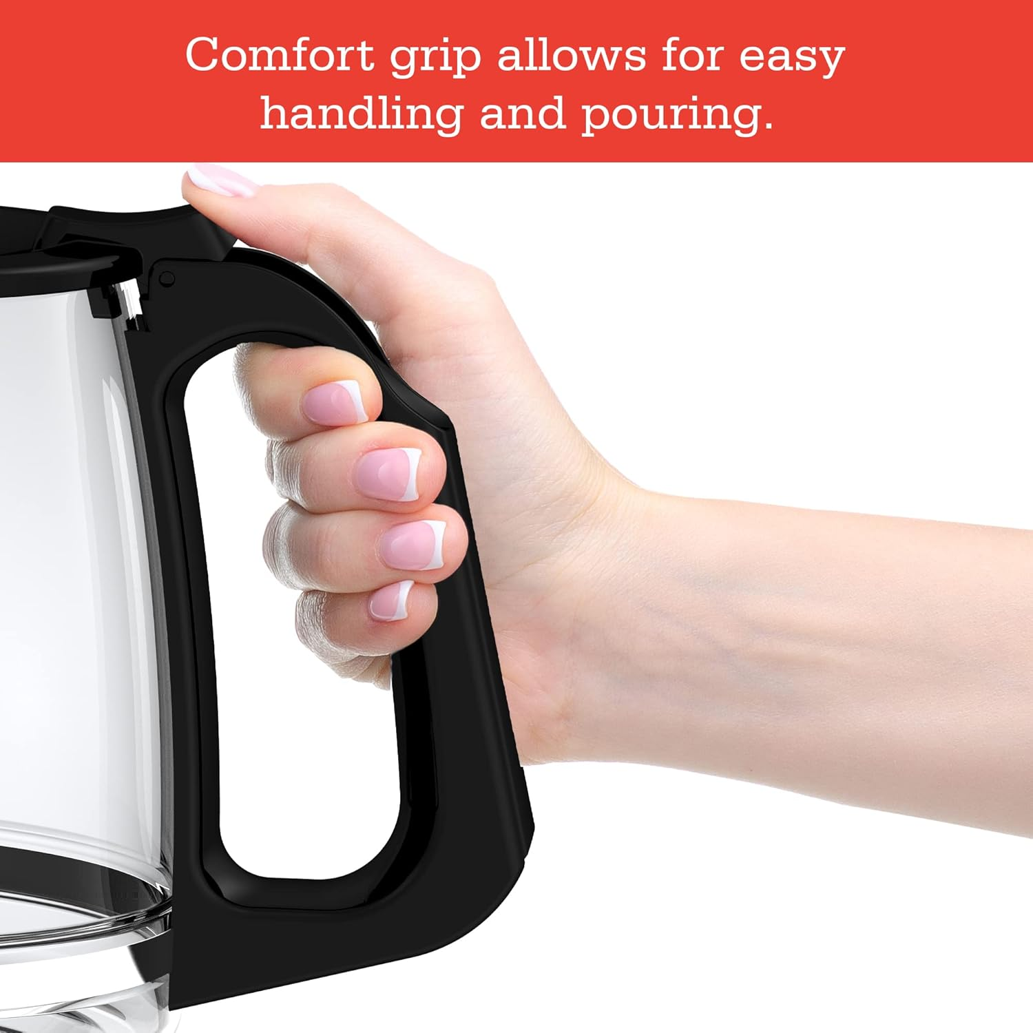 Auspure Kitchen 12-Cup Replacement Coffee Pot Compatible with Ausbrew-1812 Coffee Maker, Ausbrew-1812Cp image number 4