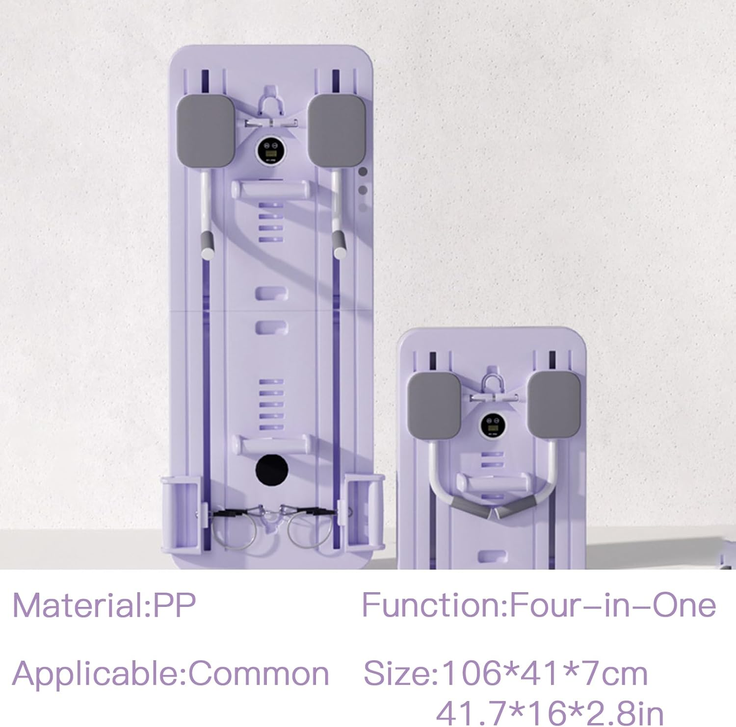 Reformer Pilates Machine, Adjustable Resistance Pilates Board, Portable Foldable Abdominal Fitness Board, Ab Roller Exercise Wheel Home Gym Equipment, for Full Body Workout image number 5