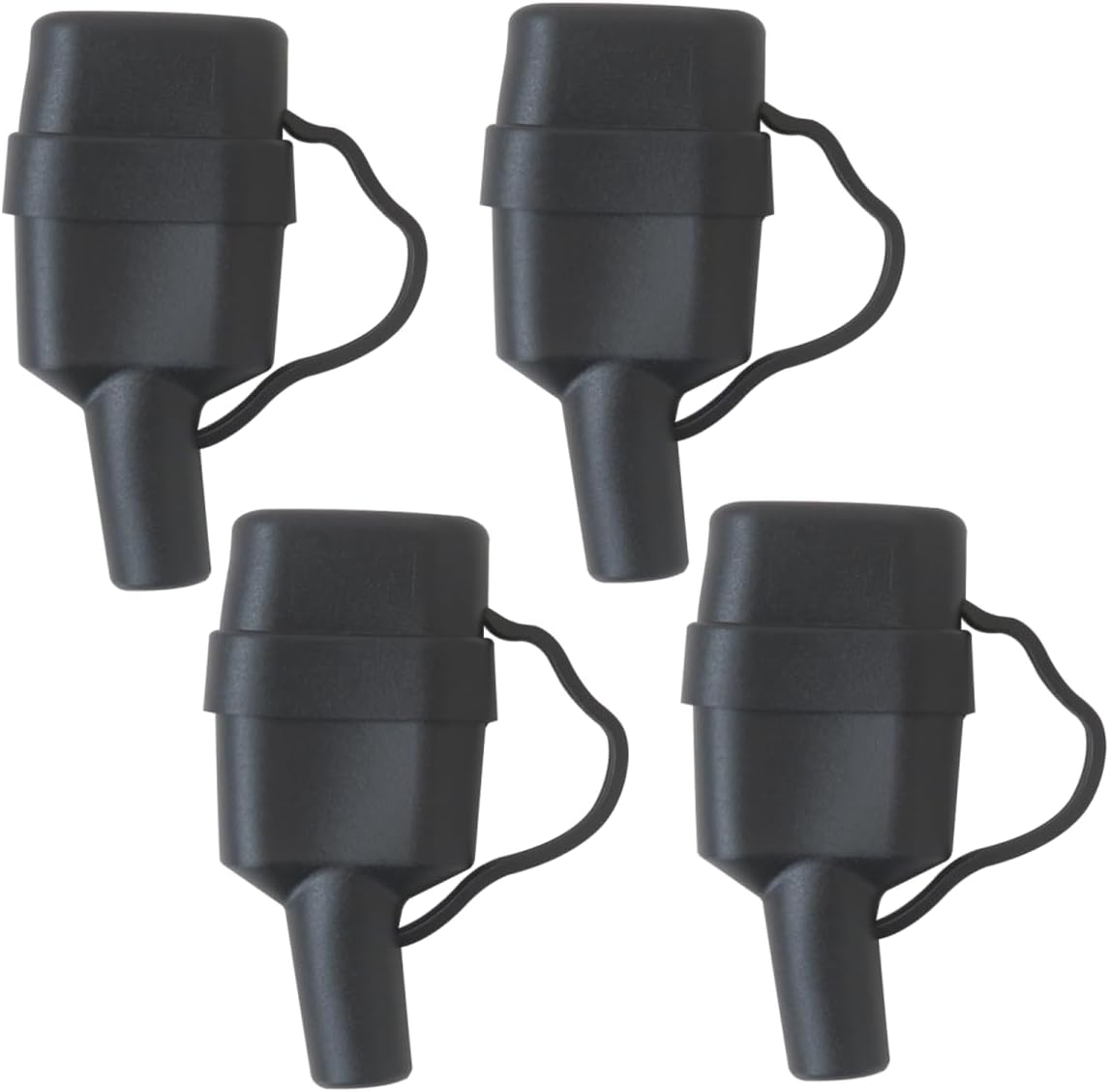 4Pcs 50A for Anderson Plug Dust Cable Sheath Cover with Cap Waterproof Cap - Black image number 4