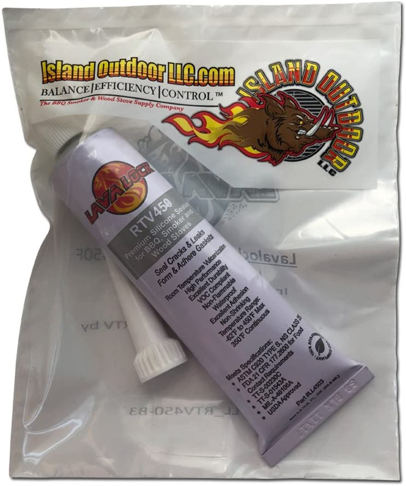 Lavalock&reg; Black Food Safe BBQ Adhesive 3 Oz Grill Smoker High Temp Rtv Silicon image number 4