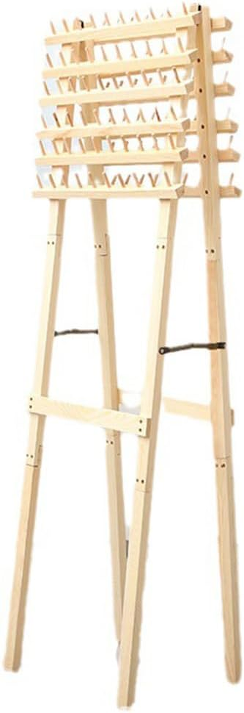 Braided Hair Rack,Wooden Braid Hair Stand,Made of Pine Wood and Plywood,Hair Separator,Salon Hair Extensions Display Rack for Braiders,Easy to Assembly image number 4