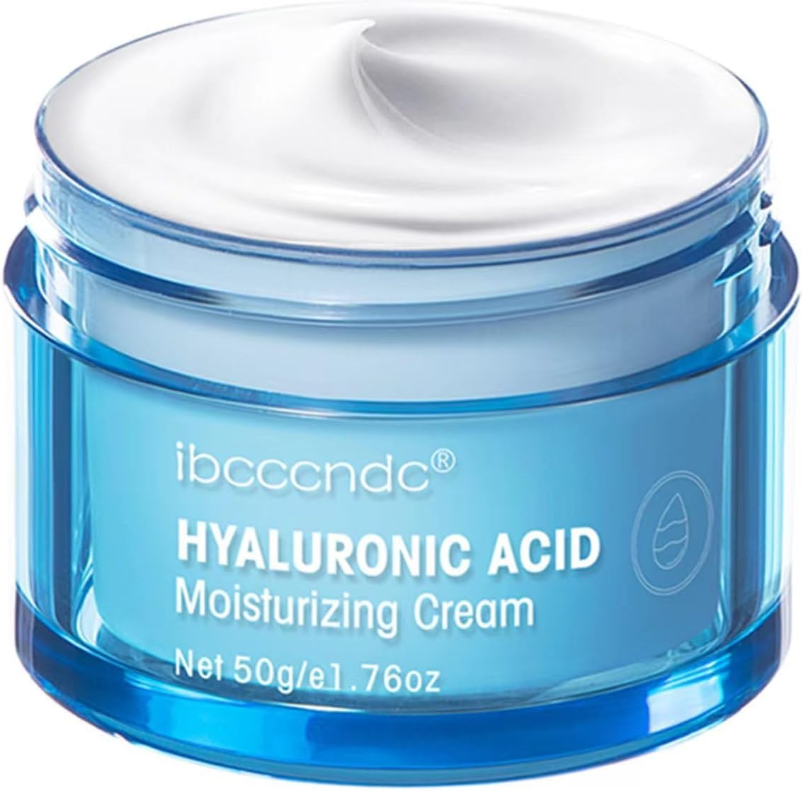 Hyaluronic Acid Face Moisturizer, Oil-Free, Long-Lasting Hydration Cream for Dry Skin, Long Lasting Hydro Boost Moisturizer-1.76 Fl. Oz (Cream) (White, 1.76 OZ)