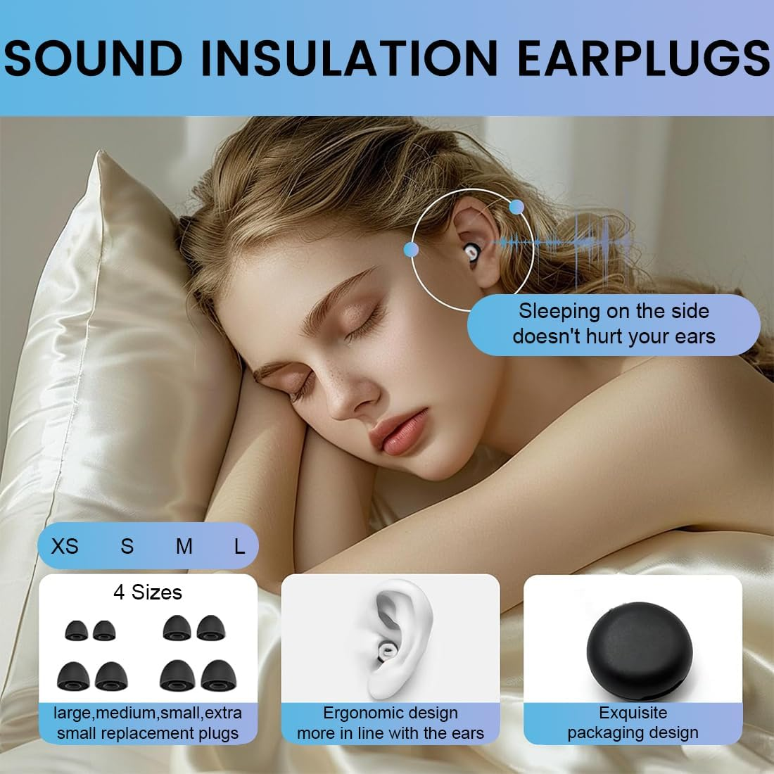 Artvive Earplugs, Ear Plugs for Sleeping and Noise Reducing, Motorcycle Earplugs, Artevive Earplugs, Snoring Earplugs, Reusable Noise Reducing image number 3