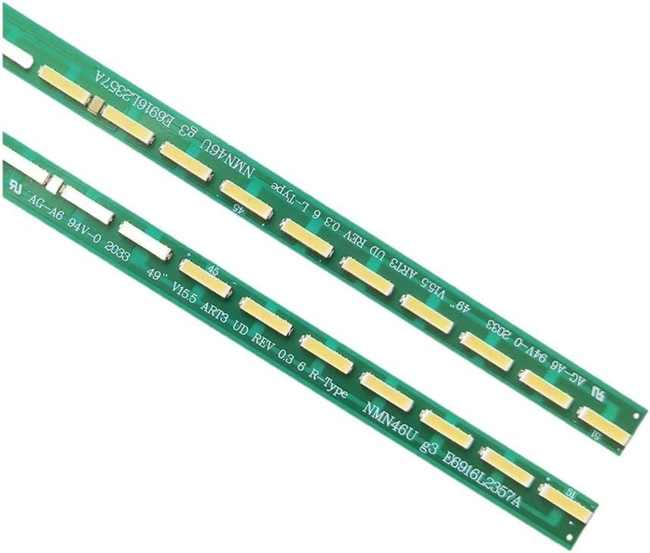 LED Backlight Strip Bar Fit for LG 49" V15.5 ART3 UD REV 0.3 6 L-Type R-Type 49UF6807 49UH600V 6916L-2297A 2298A LC490EGG FH M1 image number 1