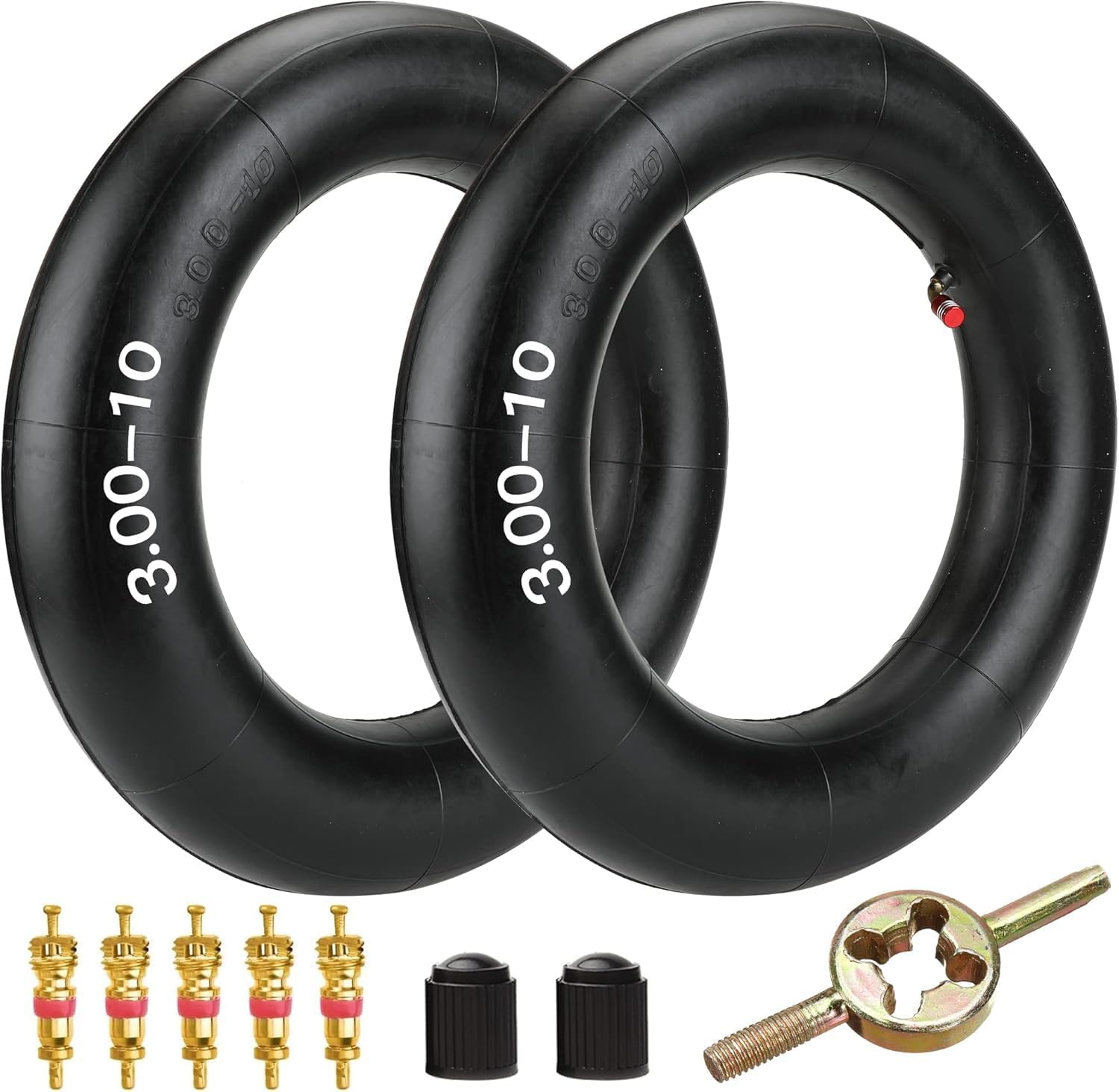 FVRITO 2.75/3.00-10 3.00X10 2.50X10 80/100-10 Inner Tube for XR50 XR70 CRF50 CT70 EZ90 Cub Razor RSF650 KLX110 DRZ110 50Cc 70Cc 90Cc 110Cc 125Cc Dirt Pit Bike Scooter Moped