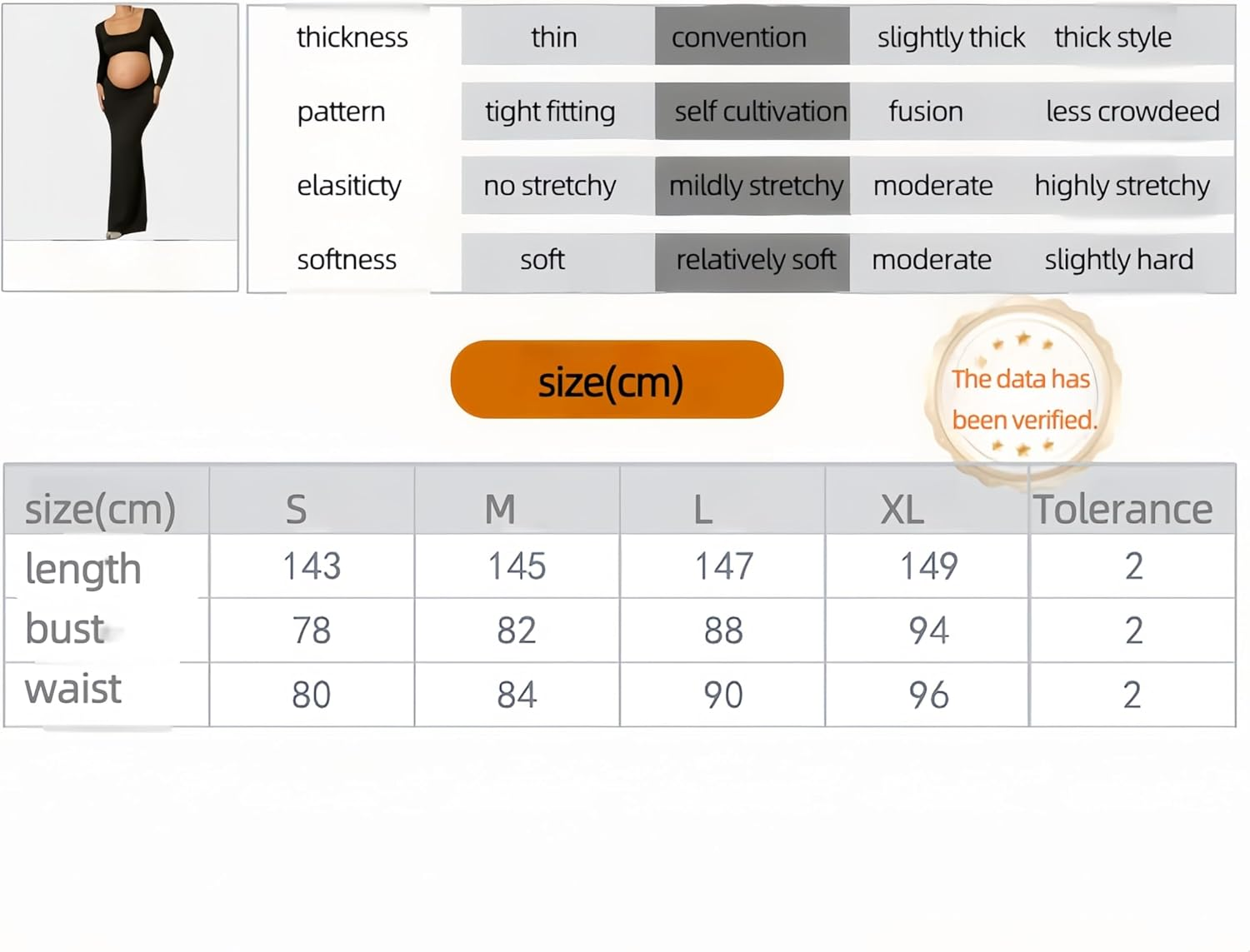 Striped Backless Maternity Dress，Elegant， Photography Accessory for Pregnant Women