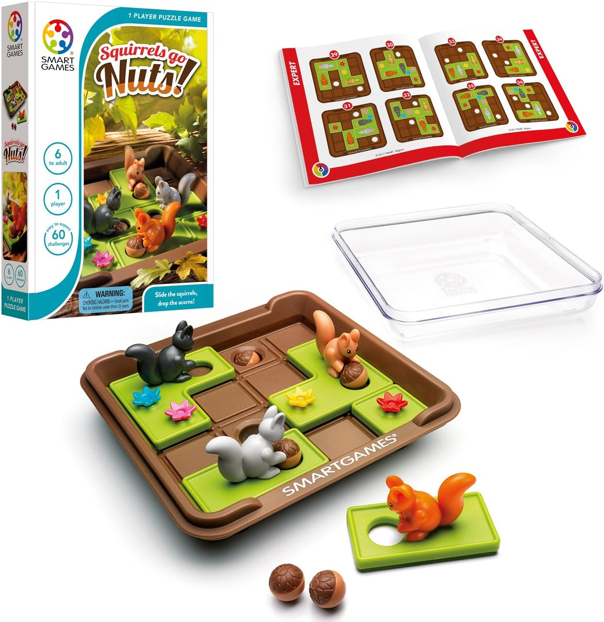 Smart Games Squirrels Go Nuts Puzzle Multicolour image number 5