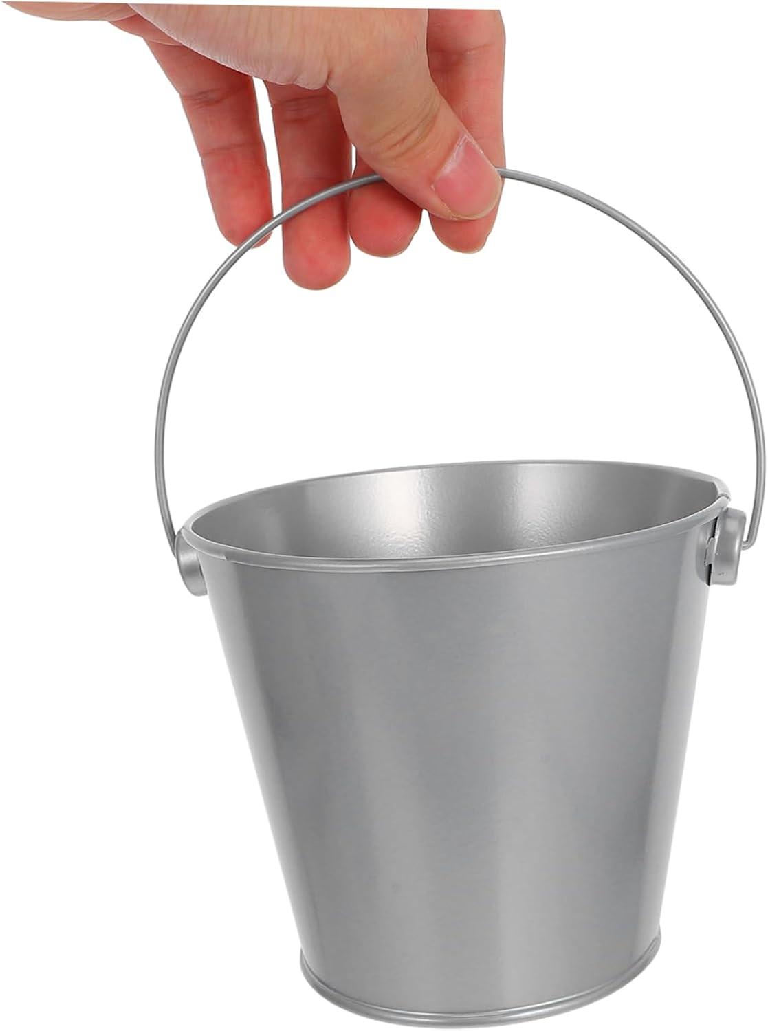 Alipis 3Pcs Portable Iron Keg Small Tin Bucket Lid Metal Gardening Bucket Metal Pail for Party Decor Rustic Tin Pitcher Plant Container image number 1