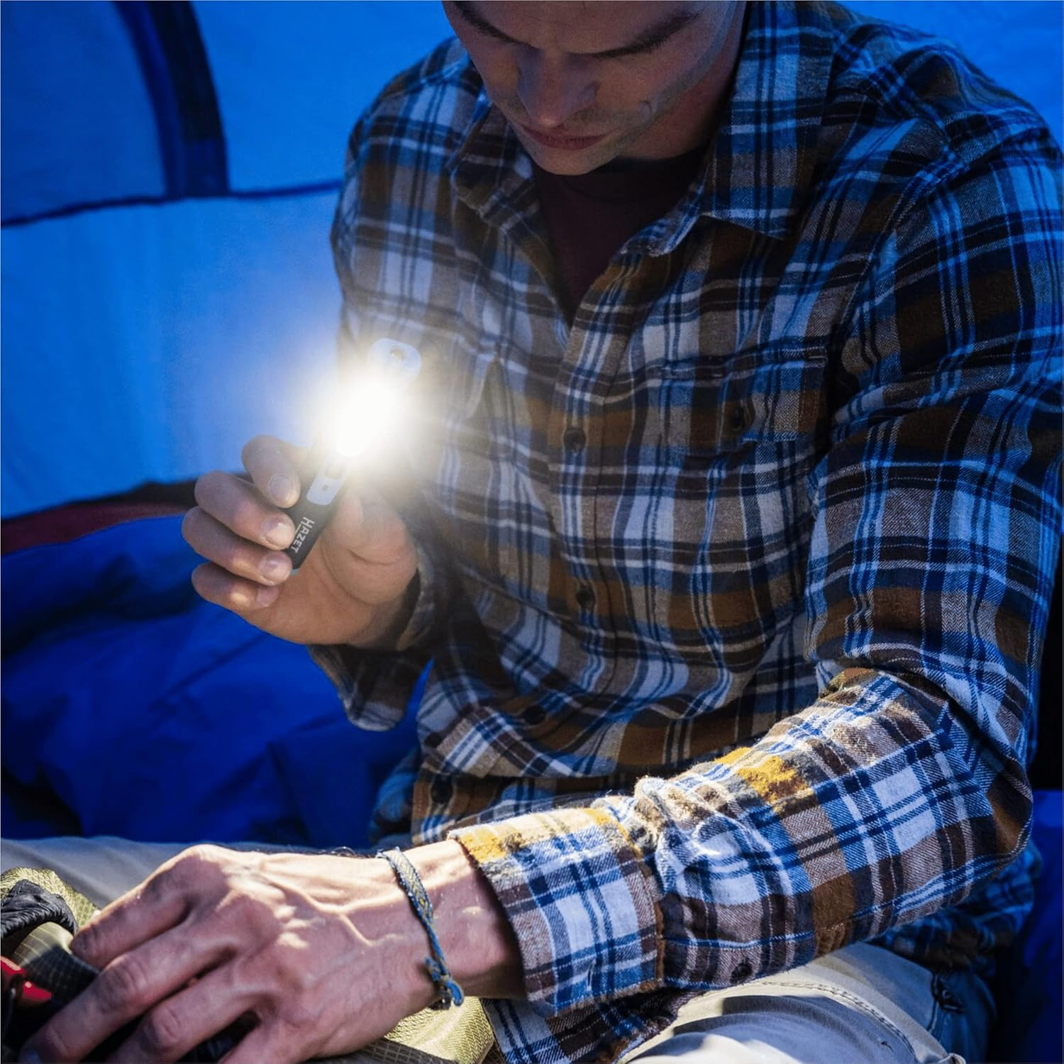 HAZET LED Pen Lamp 1979-11 I Small and Compact Workshop Lamp with High Light Output Continuously Dimmable Includes Magnet for Mounting image number 5